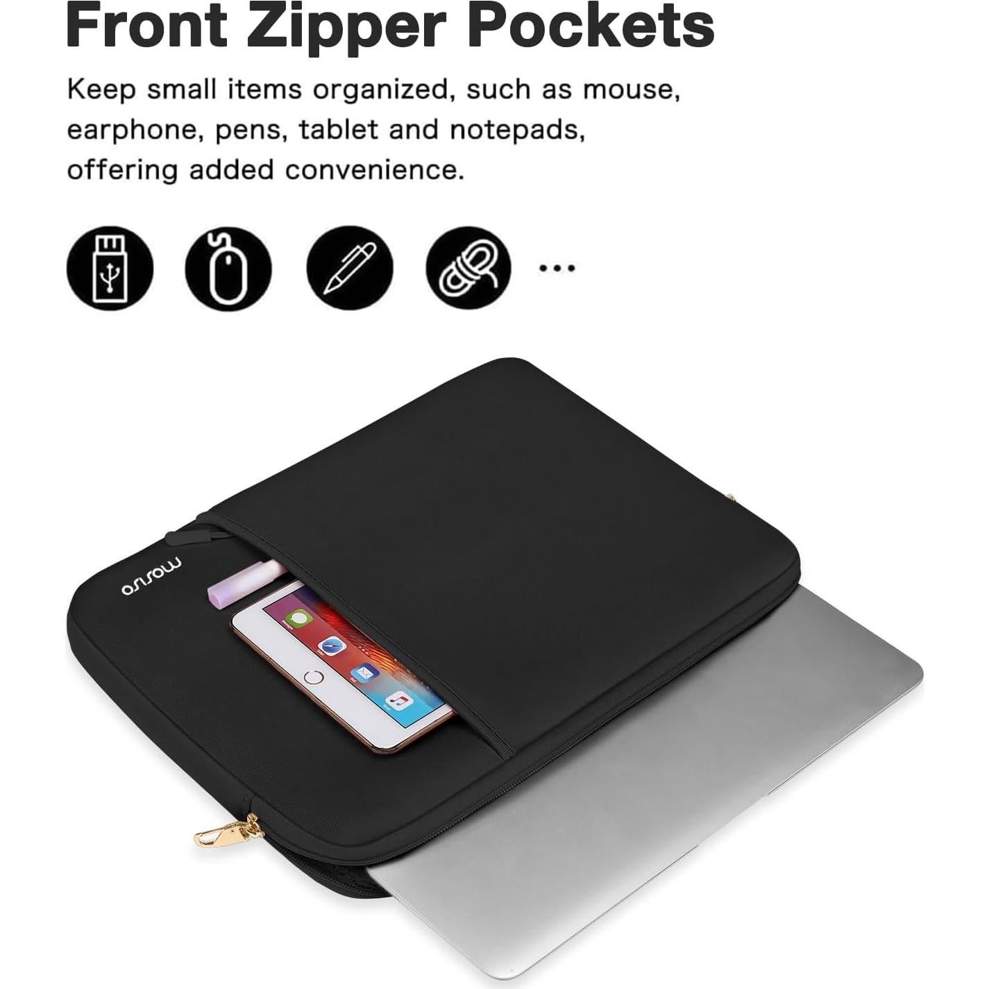 Funda Protectora 360 MOSISO para Laptop 13.3" Negra