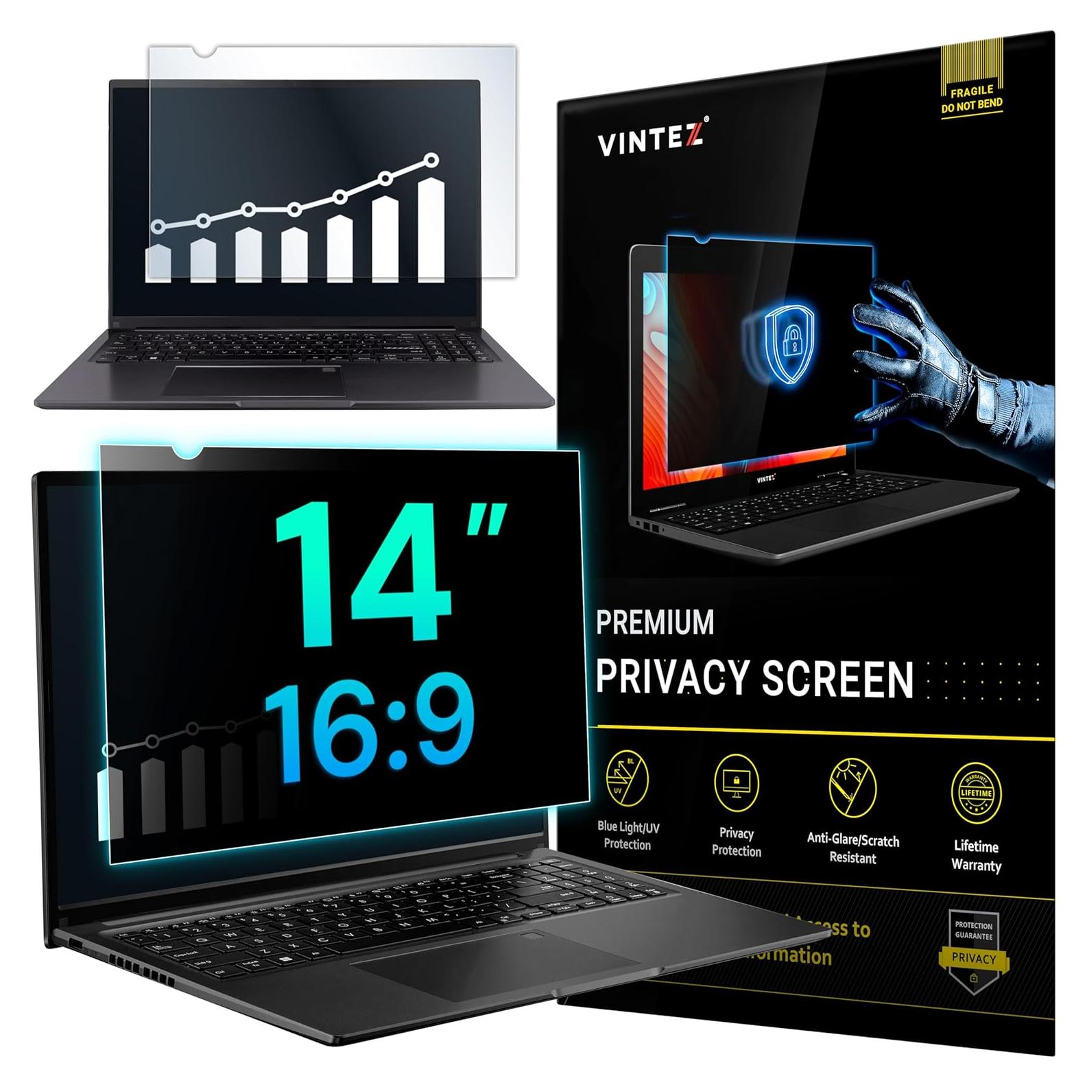 VINTEZ Pantalla de Privacidad 14" (35.56 cm) Antirreflejos