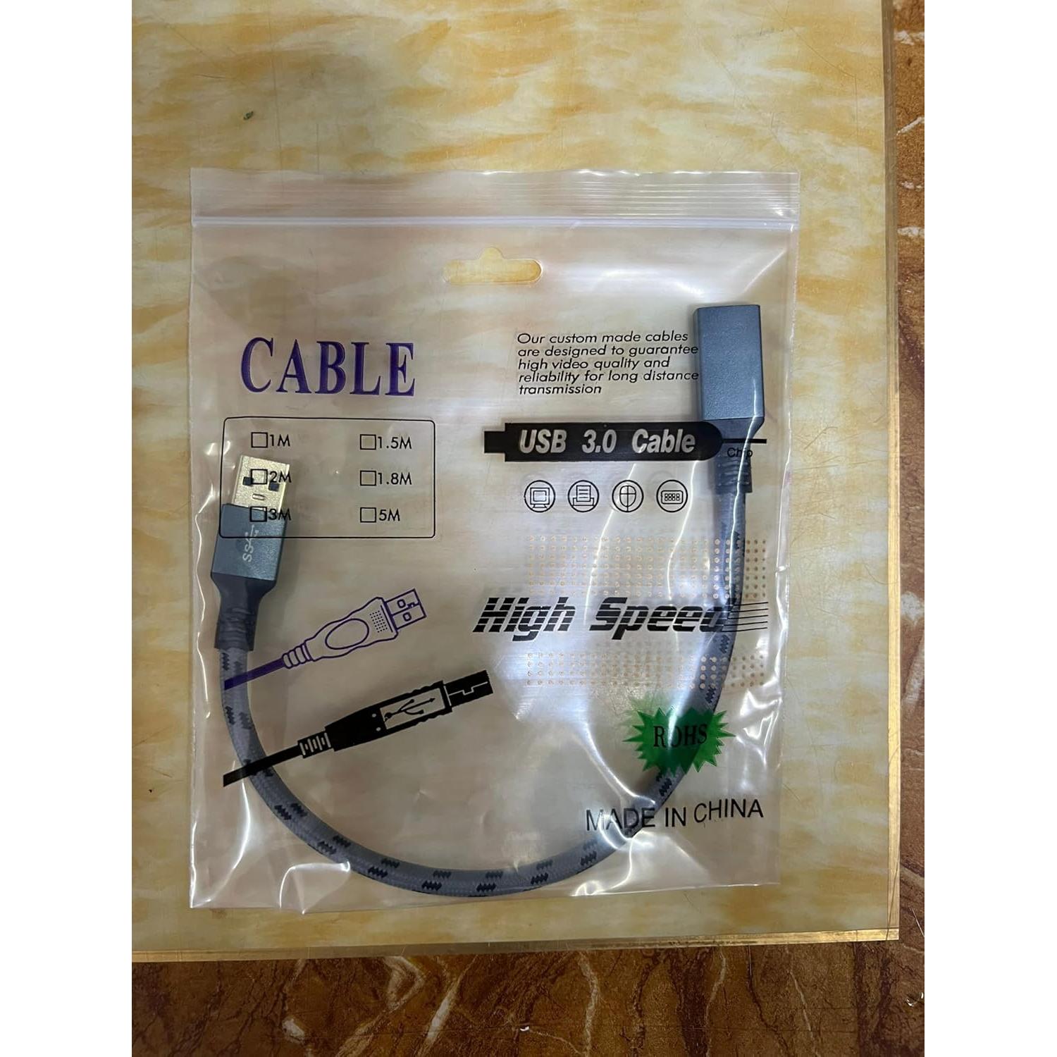 Cable de Extensión USB 3.0 1m SNANSHI Macho a Hembra 5Gbps