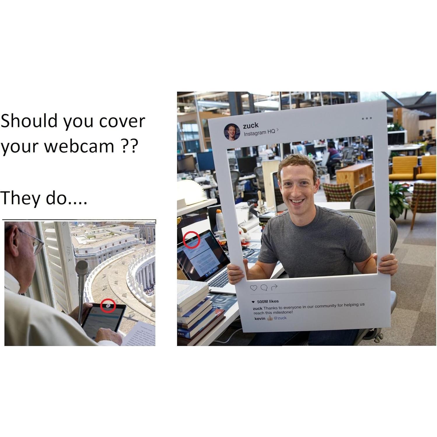 Foretra - Ultra Thin Metal Webcam Cover Privacy Slide for Your Laptop Tablet Avoid Camera Hacking and Protect Your Privacy 10 Pack (BLACK/10PK)