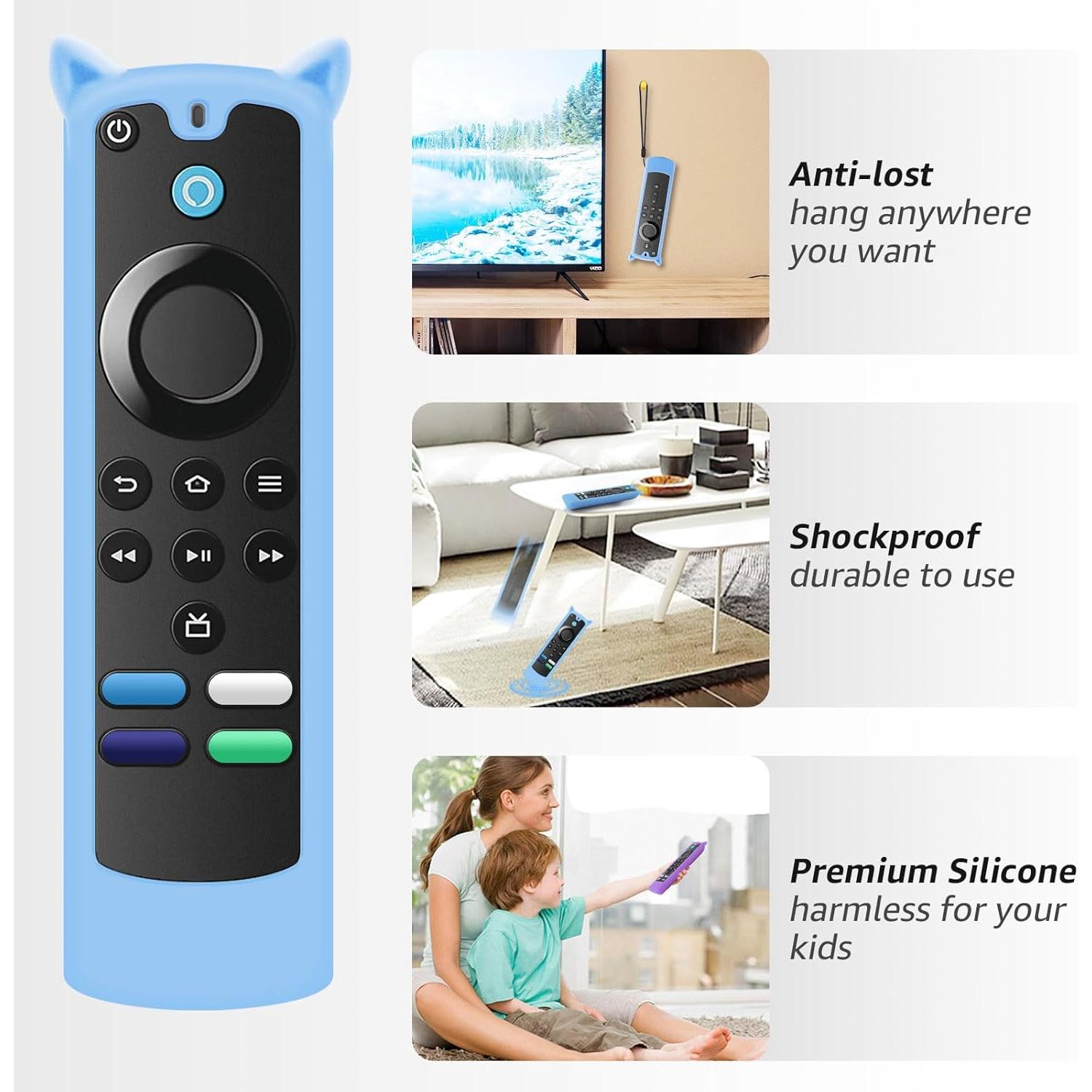 Funda Protectora para Control Remoto SOTATOO 2 Paquetes Silicona Brillo