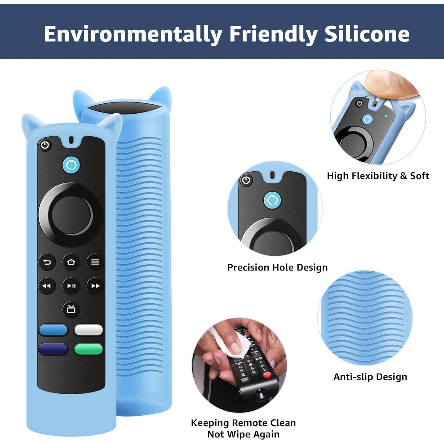 Funda Protectora para Control Remoto SOTATOO 2 Paquetes Silicona Brillo