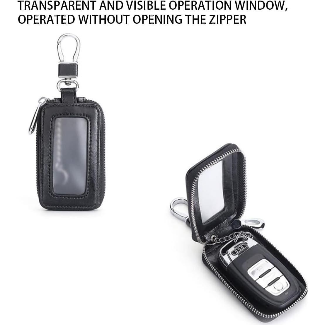 Funda de Llave de Coche Universal de Cuero Negro - Unisex