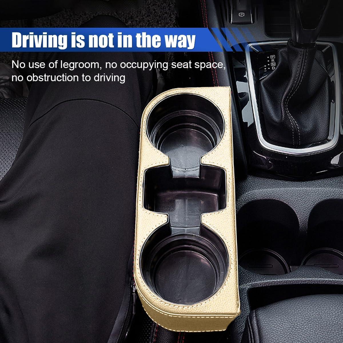 Soporte para Taza de Coche KITUREK Beige, Organizador Multifuncional