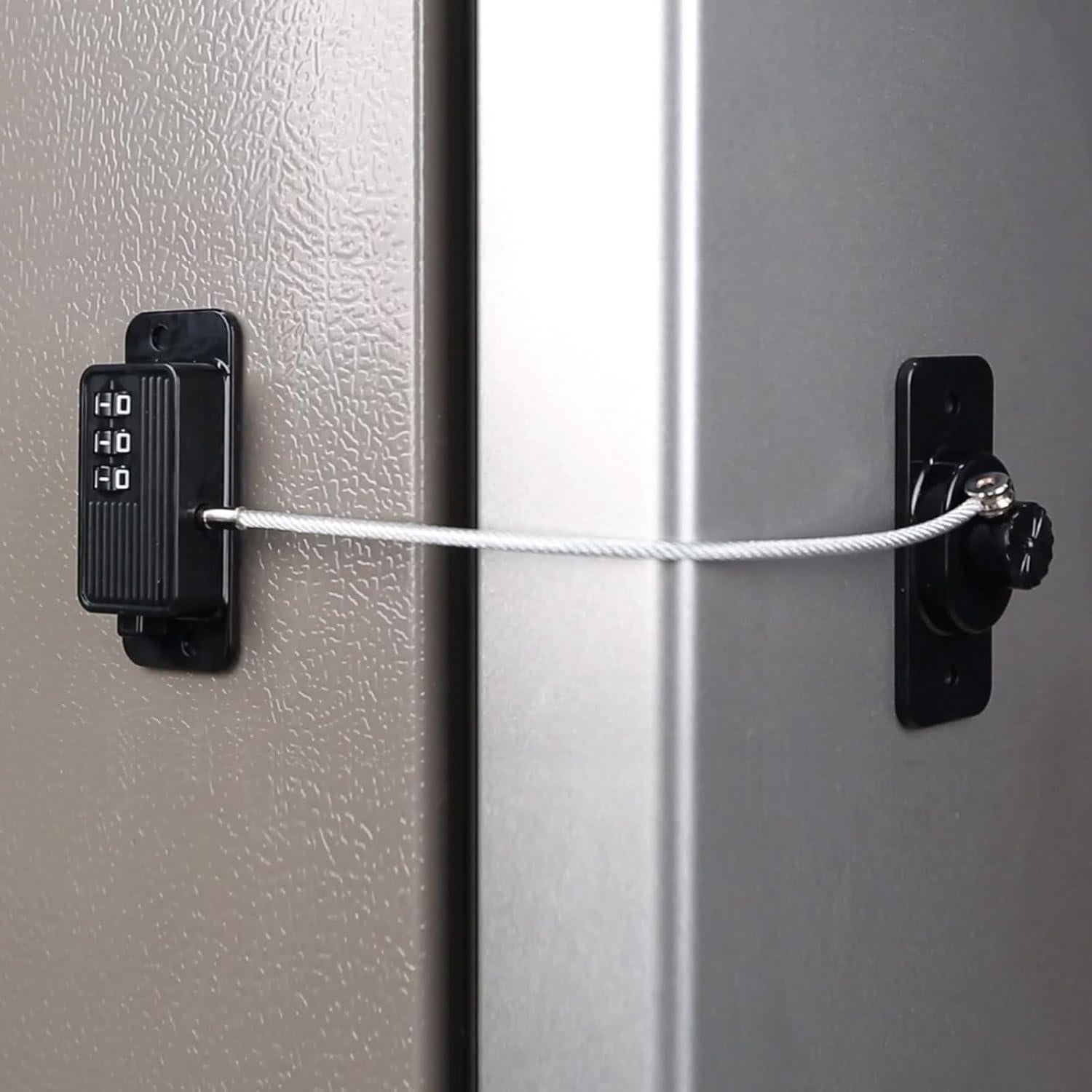 Cerradura Combinada KIZZHISI para Refrigerador y Gabinetes