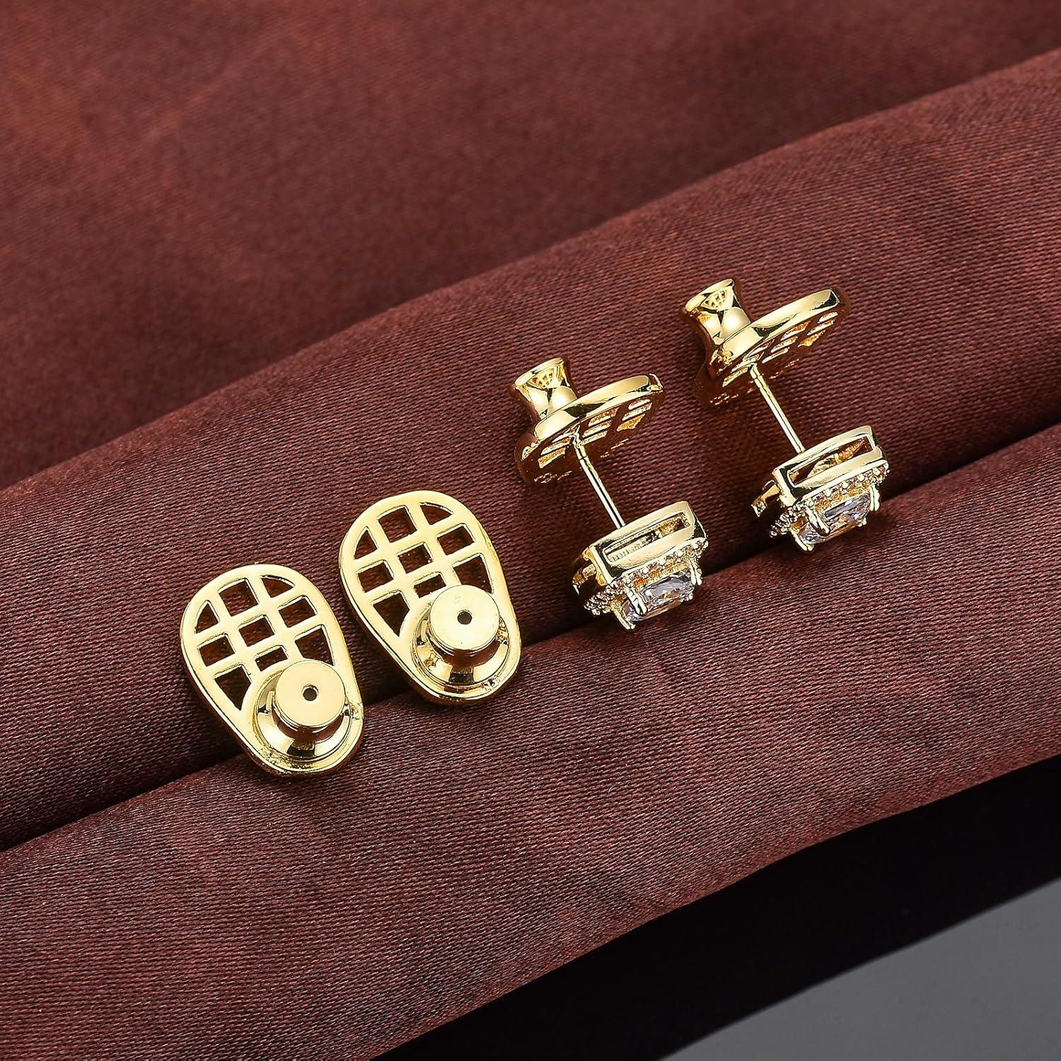 Resortes para Pendientes EBFDOH Oro 18K 4 Piezas Soporte Duradero