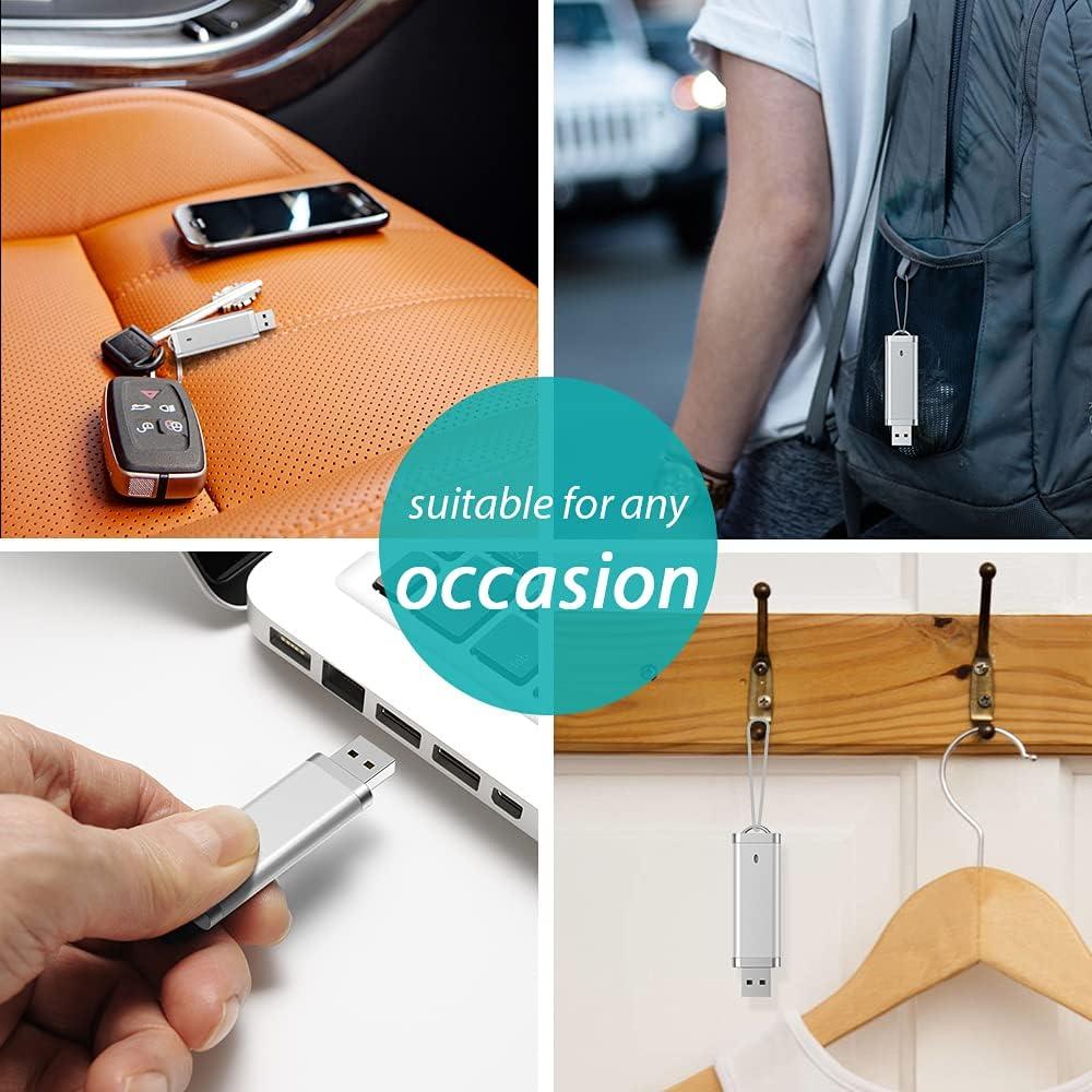 KEXIN 10 Pack 32 GB USB Flash Drive Plateado