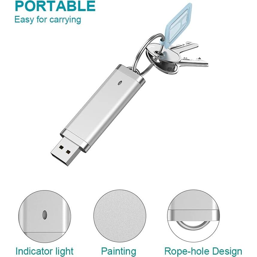 KEXIN 10 Pack 32 GB USB Flash Drive Plateado