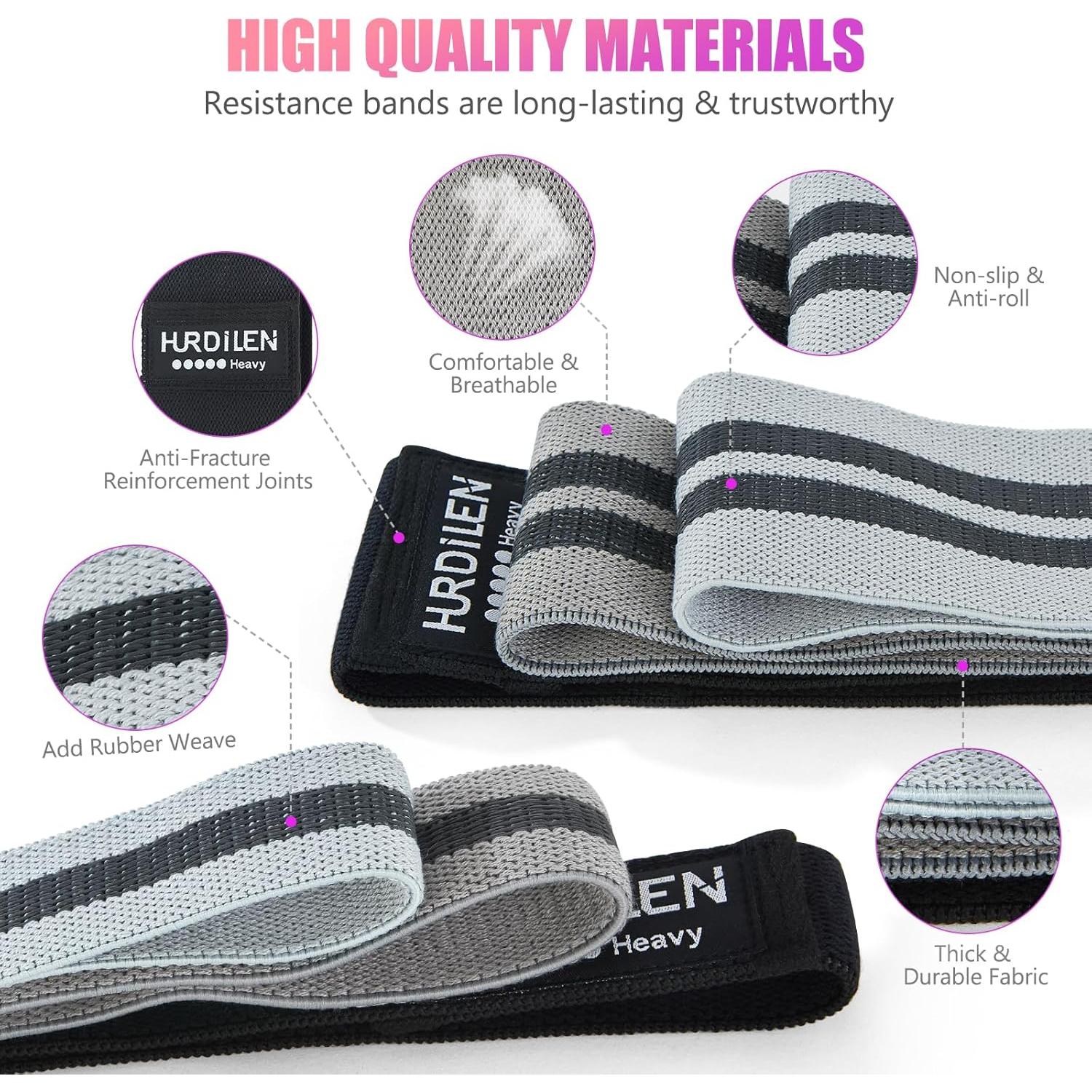 Juego de Bandas de Resistencia Hurdilen - 6 Pcs para Entrenamiento