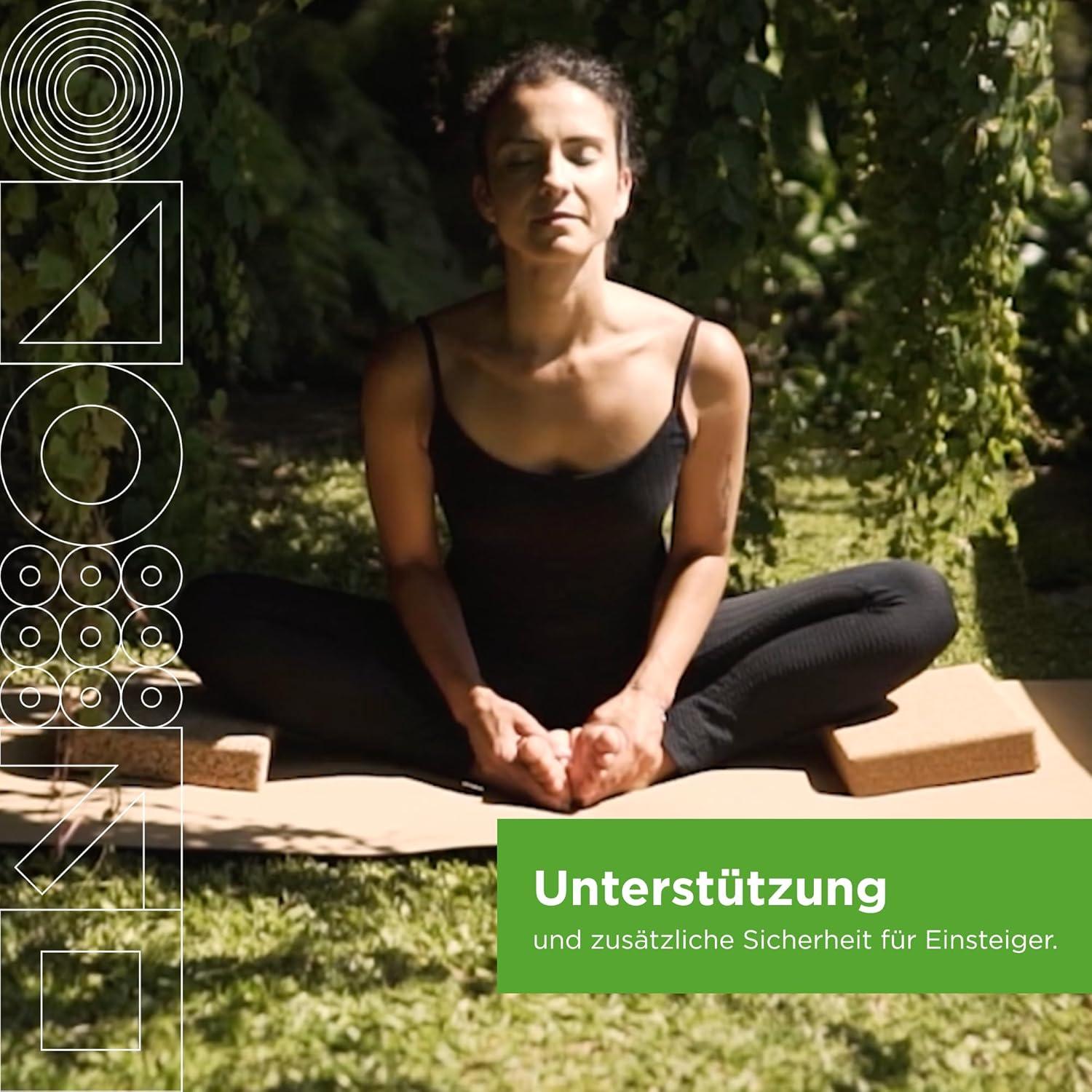 Bloque de Yoga de Corcho Go4Cork Antideslizante 20x30 cm