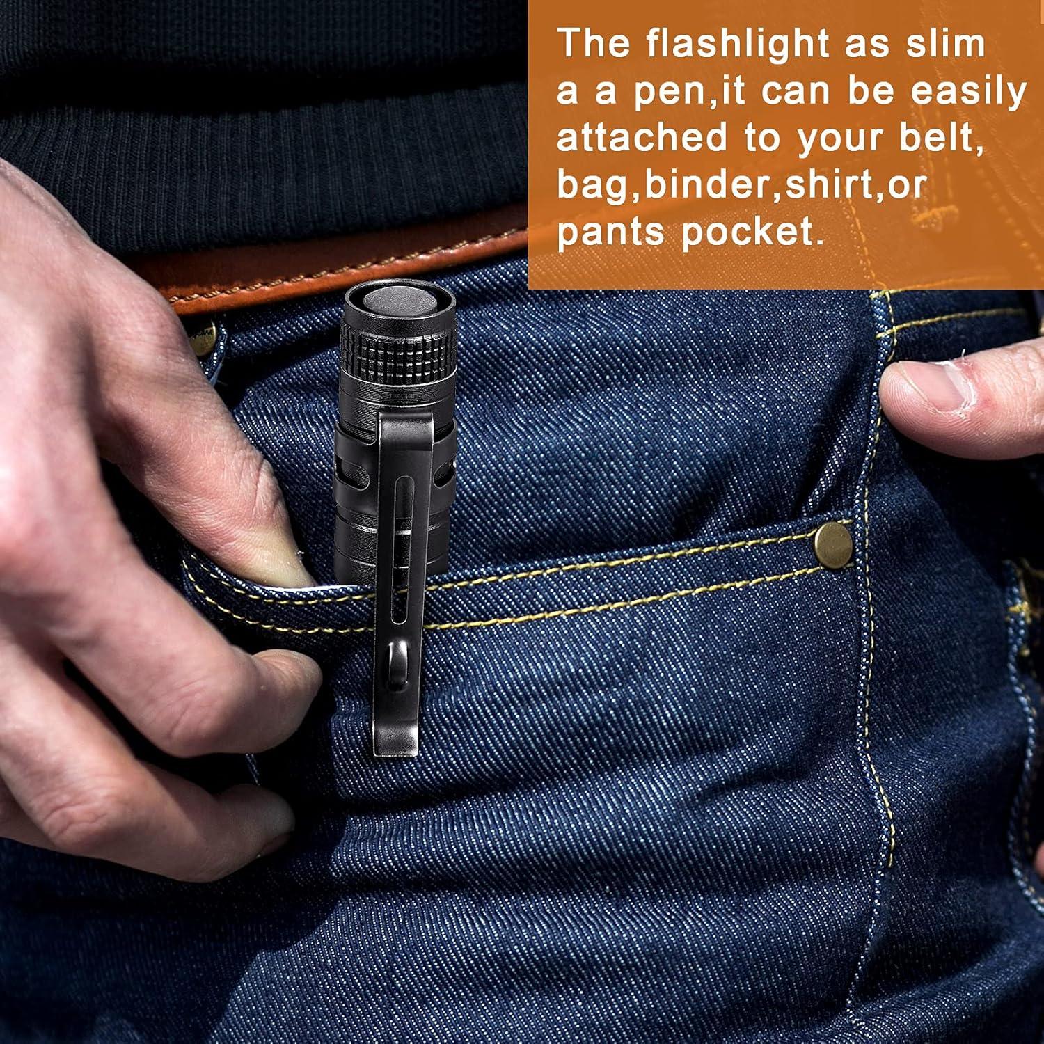 Linterna de Bolsillo LED Honoson 10 Piezas Aluminio 8.9 cm