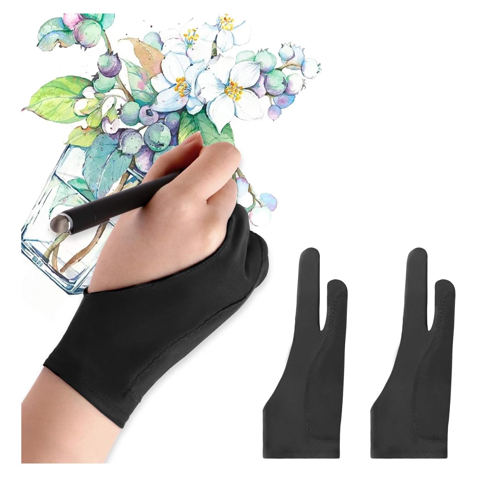 Guantes de Dibujo Mixoo 2 Piezas - Lycra Transpirable Pequeño