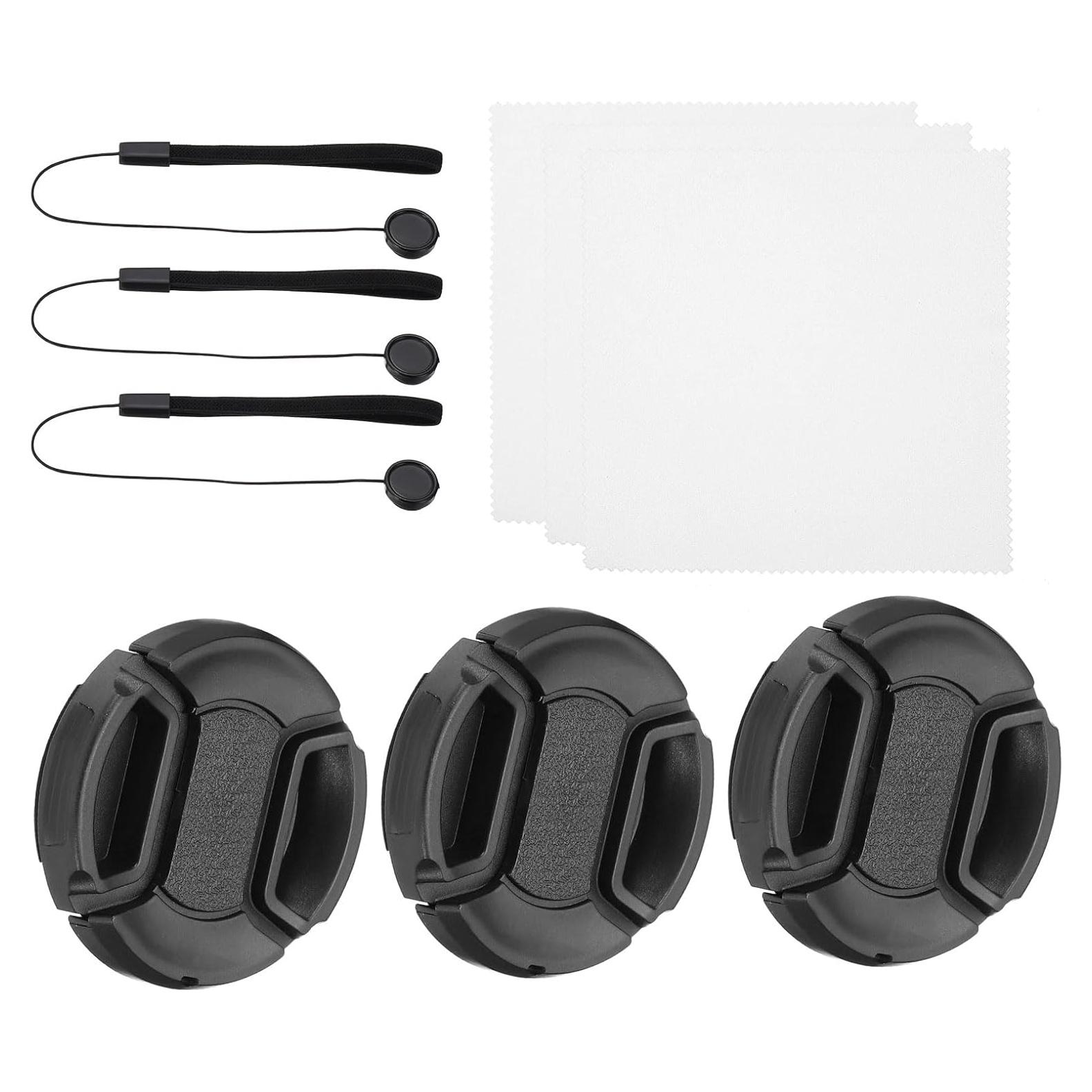 Set de 3 Tapas de Lente PATIKIL 39mm para Cámaras DSLR