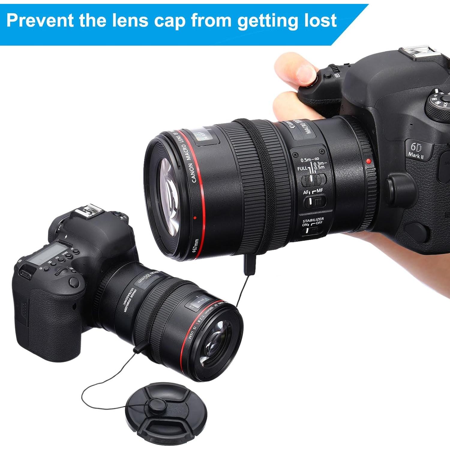 Set de 3 Tapas de Lente PATIKIL 39mm para Cámaras DSLR