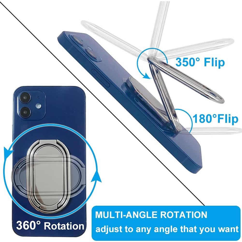 Soporte Plegable para Teléfono Móvil CLZWiiN Plata 360°