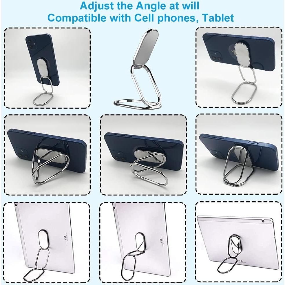 Soporte Plegable para Teléfono Móvil CLZWiiN Plata 360°