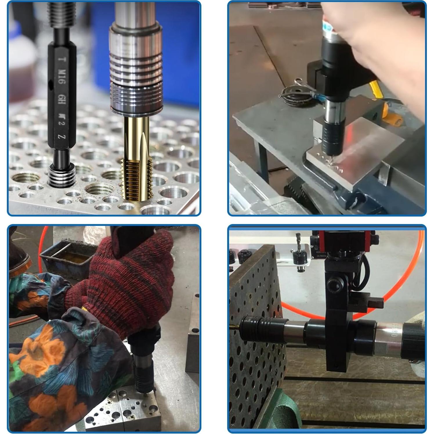 Máquina de Roscar Neumática Melwozhwu GS7125 M3-M12 970mm