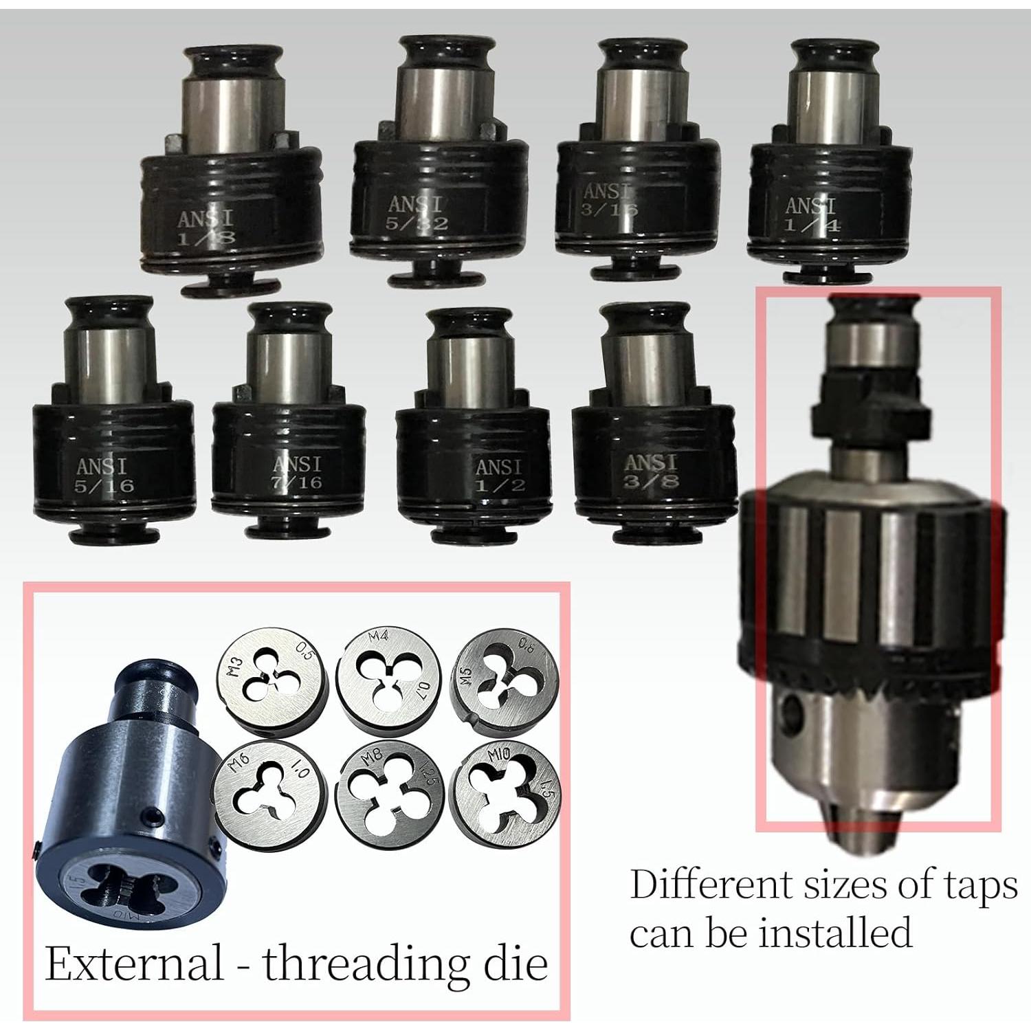 Máquina de Roscar Neumática Melwozhwu GS7125 M3-M12 970mm