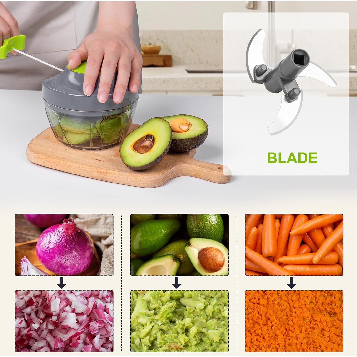 Procesador de Alimentos Manual MAMICOOKER 500ml Picador de Verduras