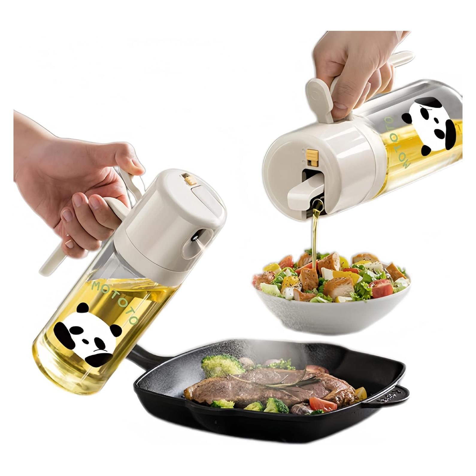 Botella dispensadora de aceite MDZF SWEET HOME 550ml gris panda