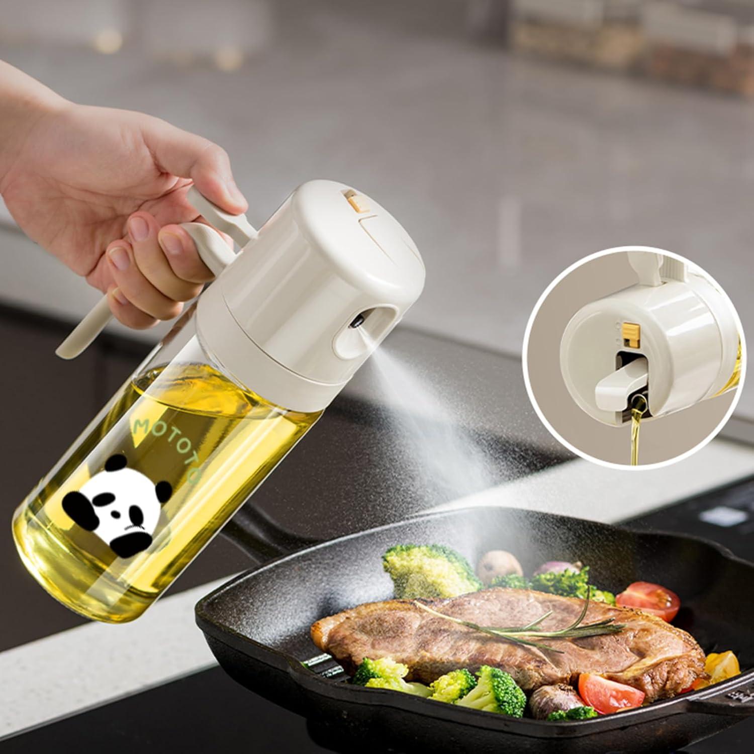 Botella dispensadora de aceite MDZF SWEET HOME 550ml gris panda