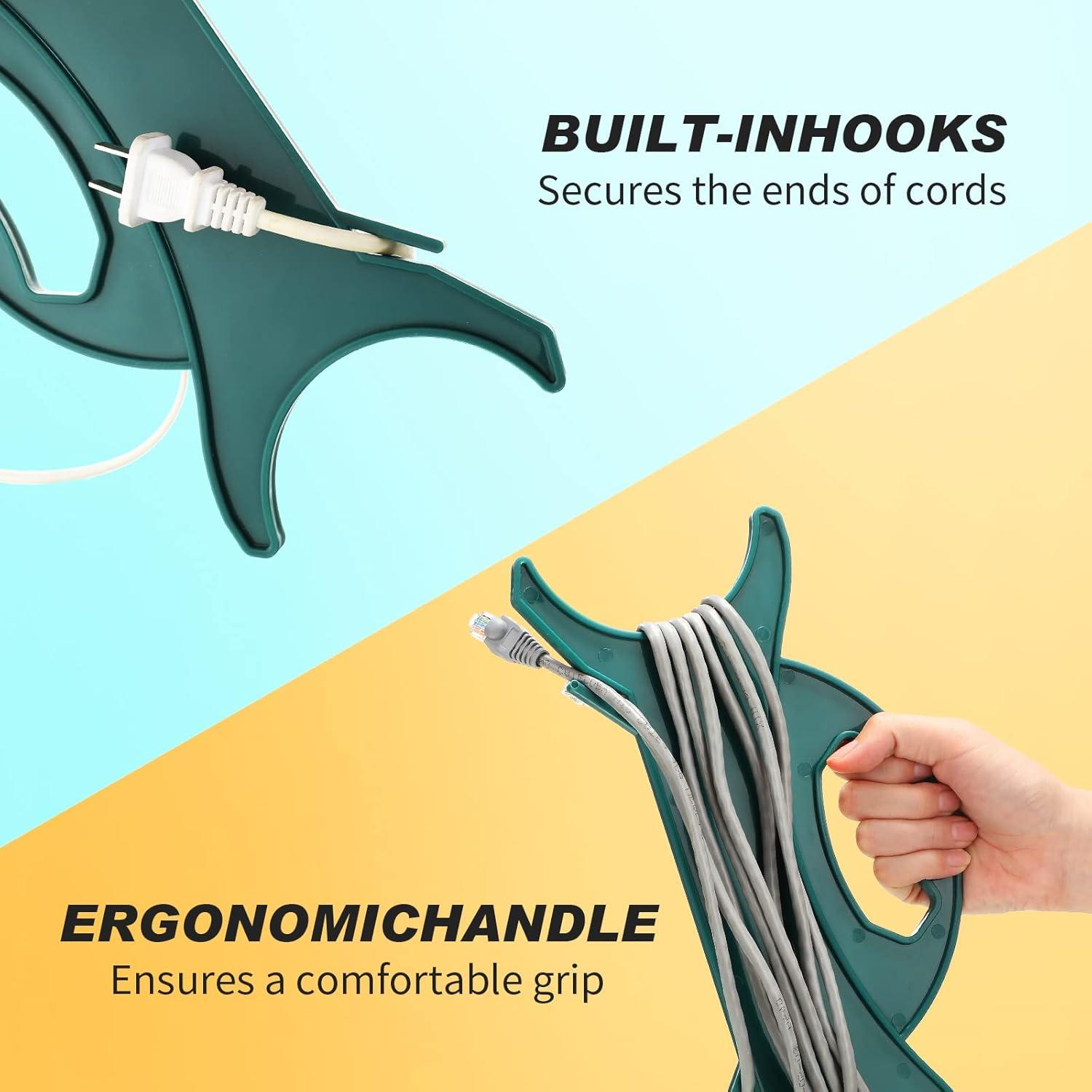 Organizador de Cables Queekay Atrovirens 3 Piezas 30x15cm