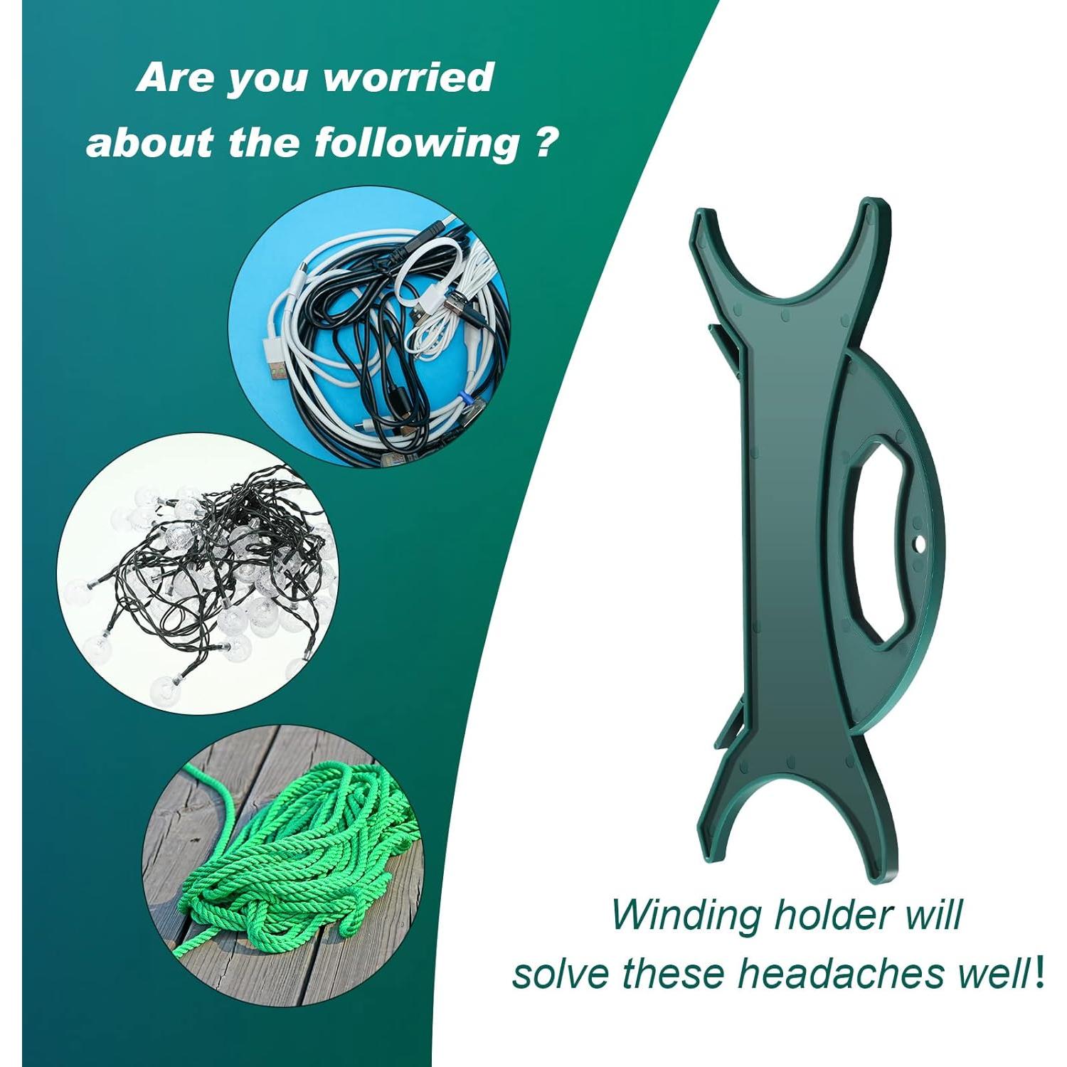 Organizador de Cables Queekay Atrovirens 3 Piezas 30x15cm