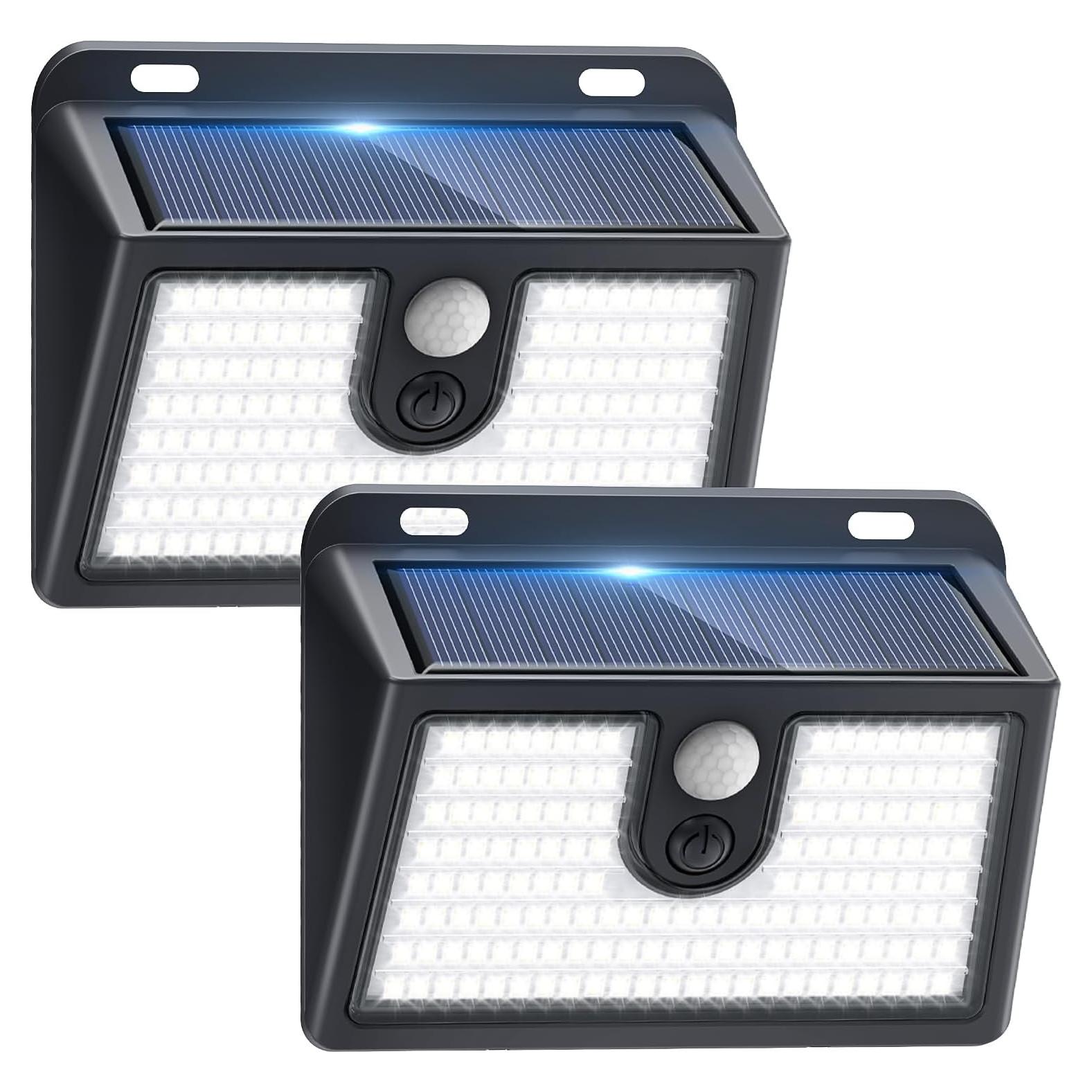 Luces Solares CLAONER con Sensor de Movimiento 800 Lúmenes