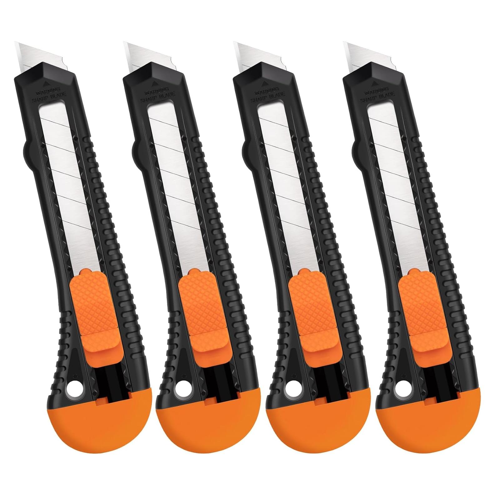 Cuchillo Utility Retráctil TIFICAL 4 Pack 18mm Acero Carbono