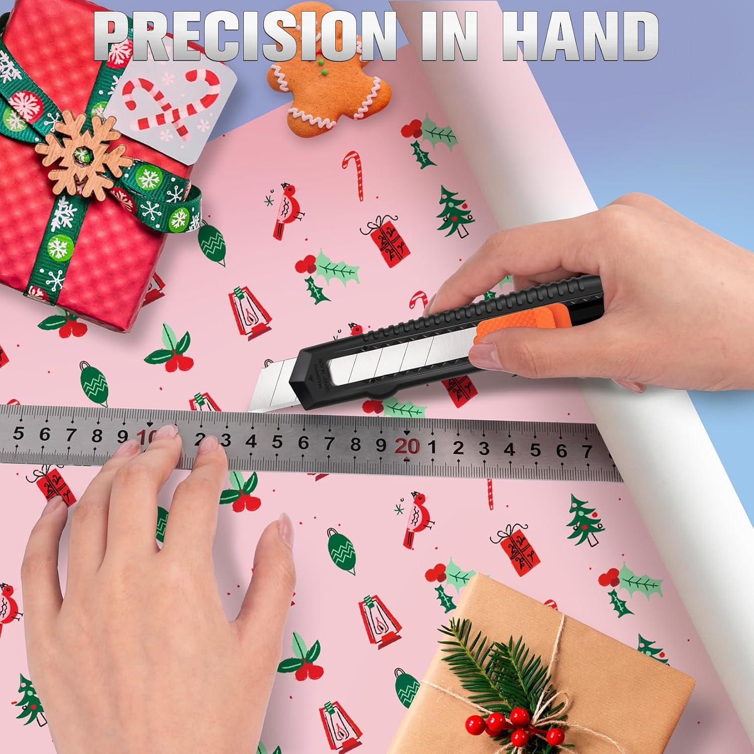 Cuchillo Utility Retráctil TIFICAL 4 Pack 18mm Acero Carbono