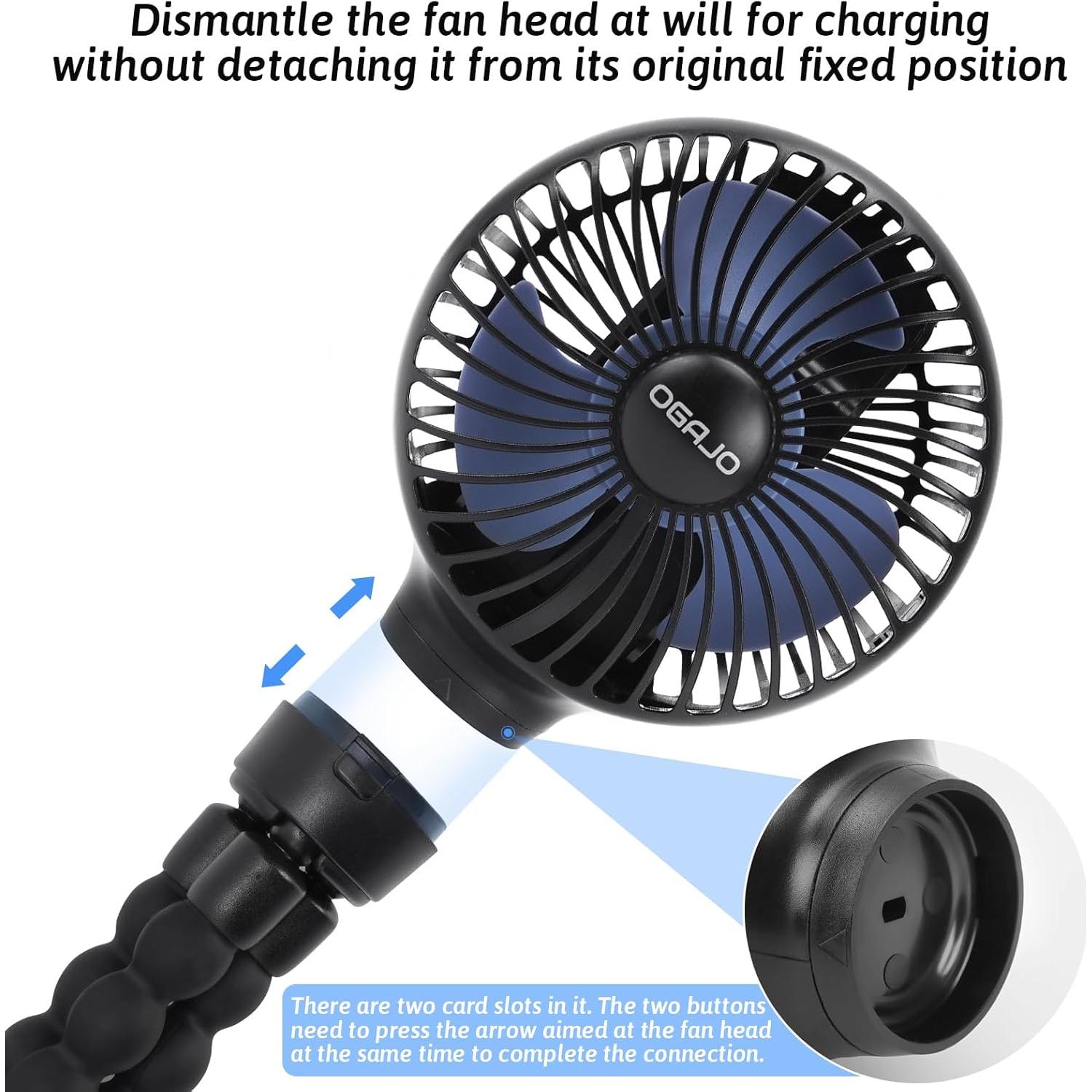 Ventilador Oscilante Automático Portátil Haomaomao H16 USB