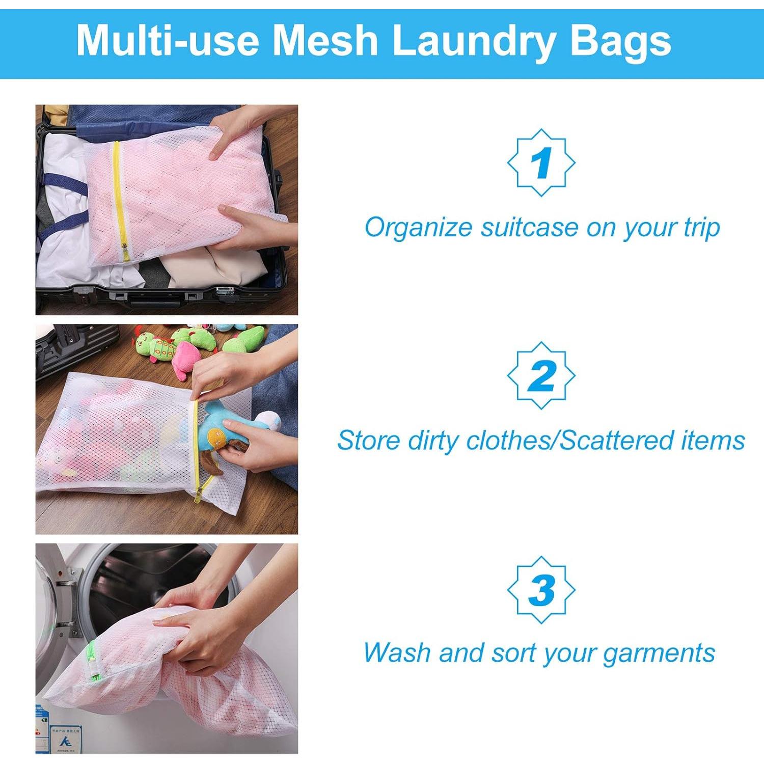 Bolsas de Lavandería GOGOODA 5 Piezas Malla Premium