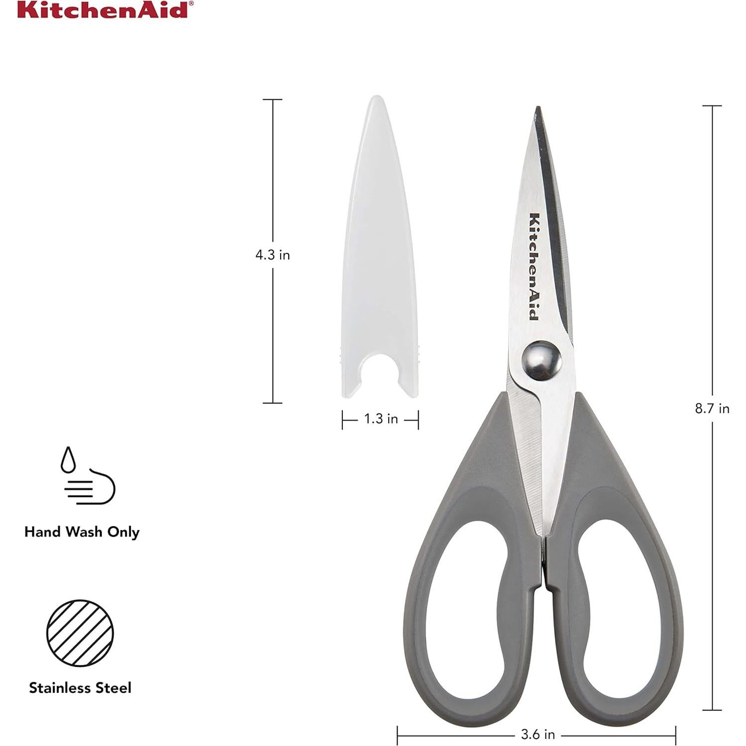 Tijeras de cocina KitchenAid 22.1 cm acero inoxidable gris