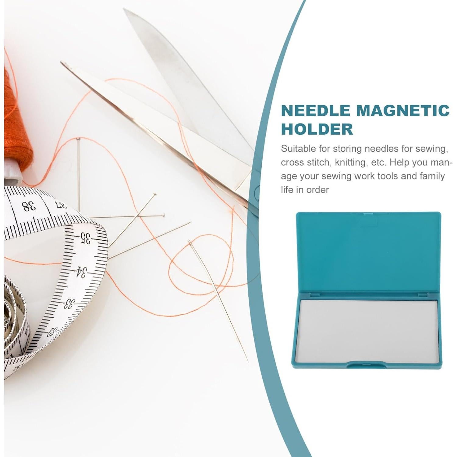 Estuche Magnético para Agujas de Coser NUOBESTY Azul