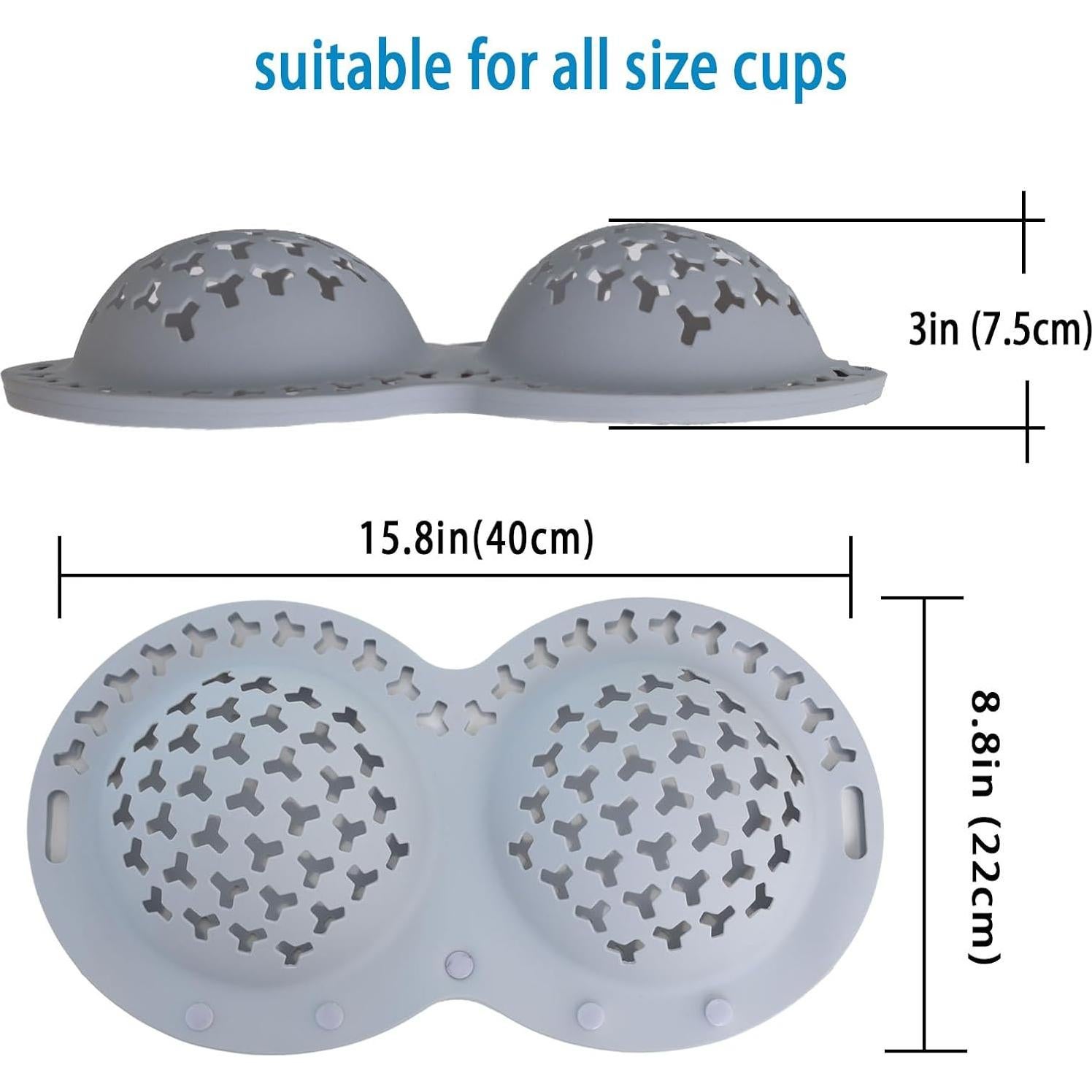 Bolsa de Lavado de Sujetadores Chooseyo Gris 35.5x20.3cm