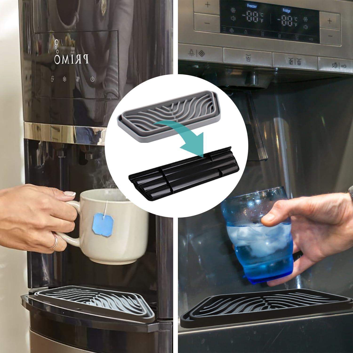 Bandeja de Goteo de Silicona FARIRICAJON 2 Piezas Negra y Gris