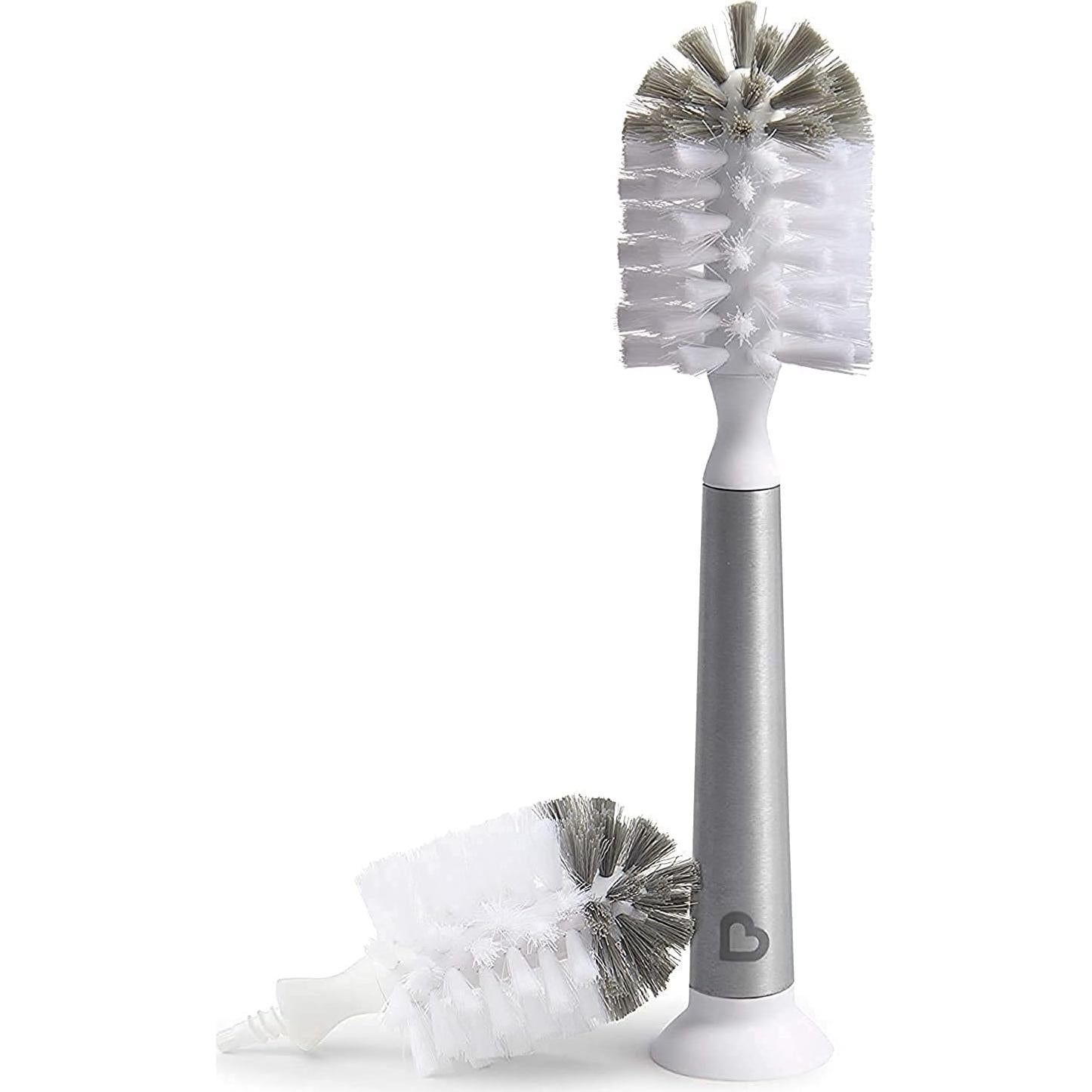 Set de Cepillos de Limpieza Munchkin Shine - Acero Inoxidable y Repuesto