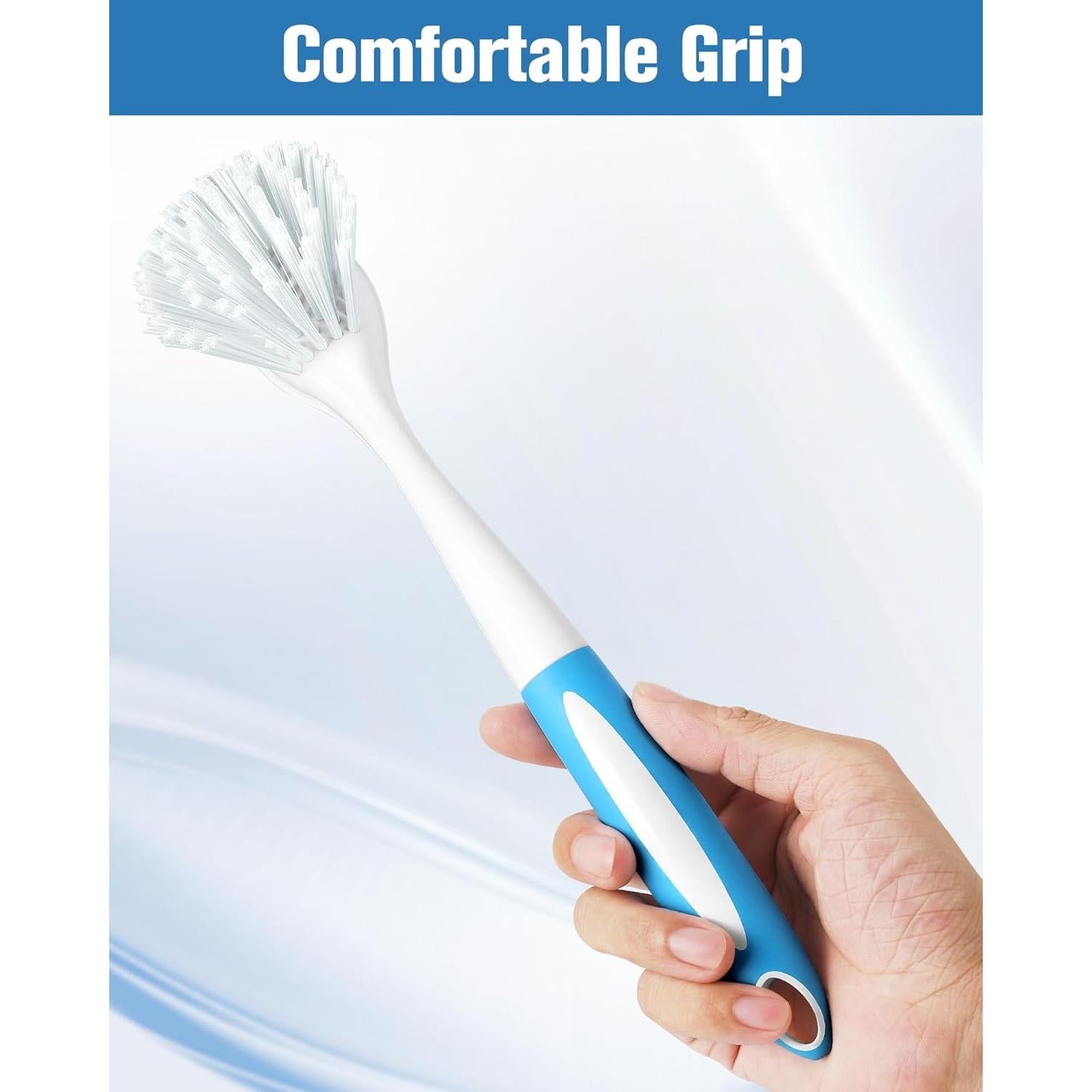 Cepillo para Platos Yeudeuy - Paquete de 4 Azul Multiusos