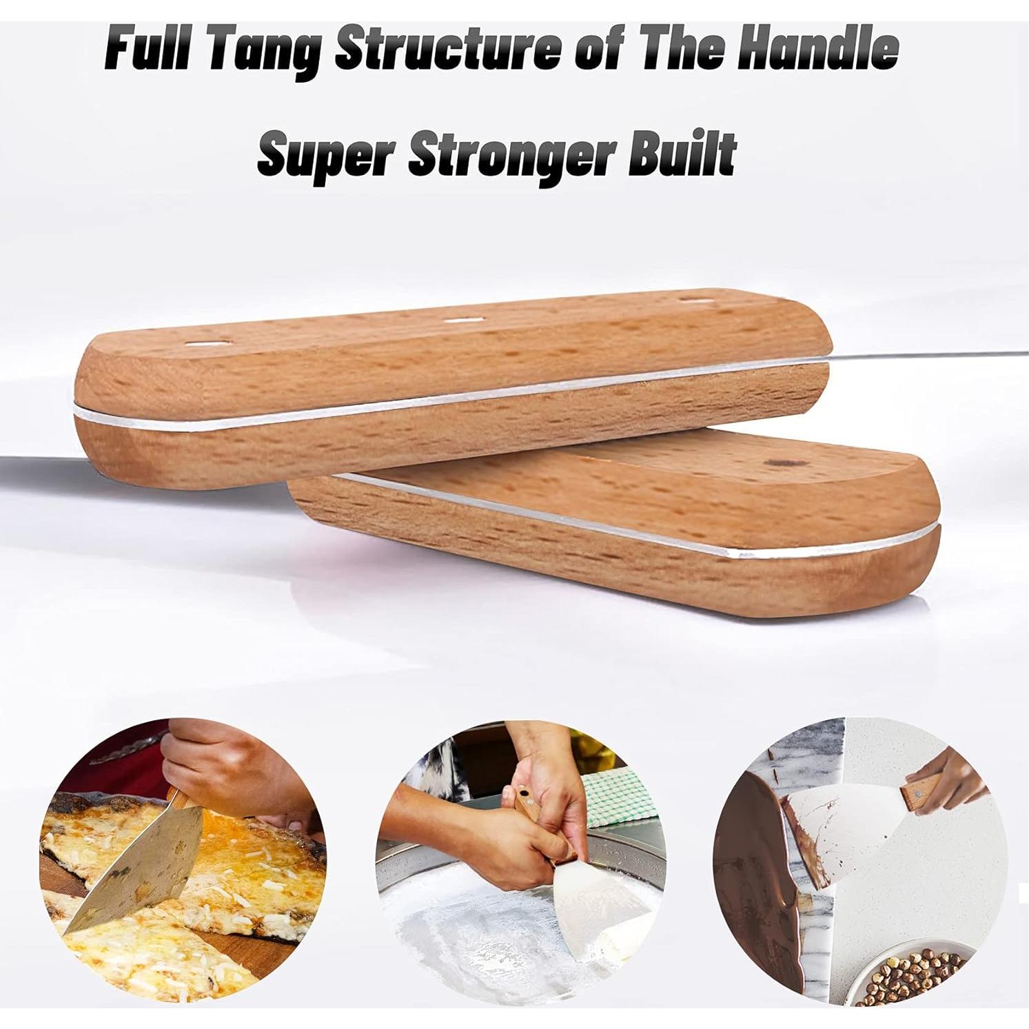 Juego de raspadores de parrilla Leonyo 3 piezas acero inoxidable