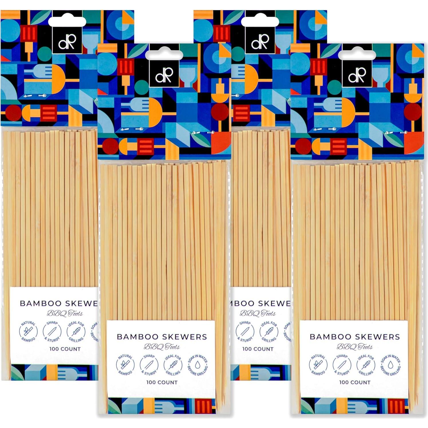 Palitos de Brocheta de Bambú DecorRack 15 cm - Paquete de 400