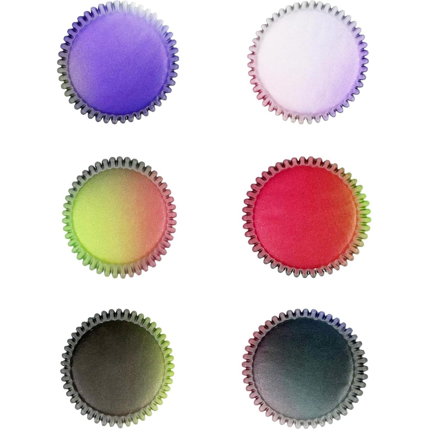 Forros de Cupcake Estándar qiqee 300 Cuentas Negro Rosa