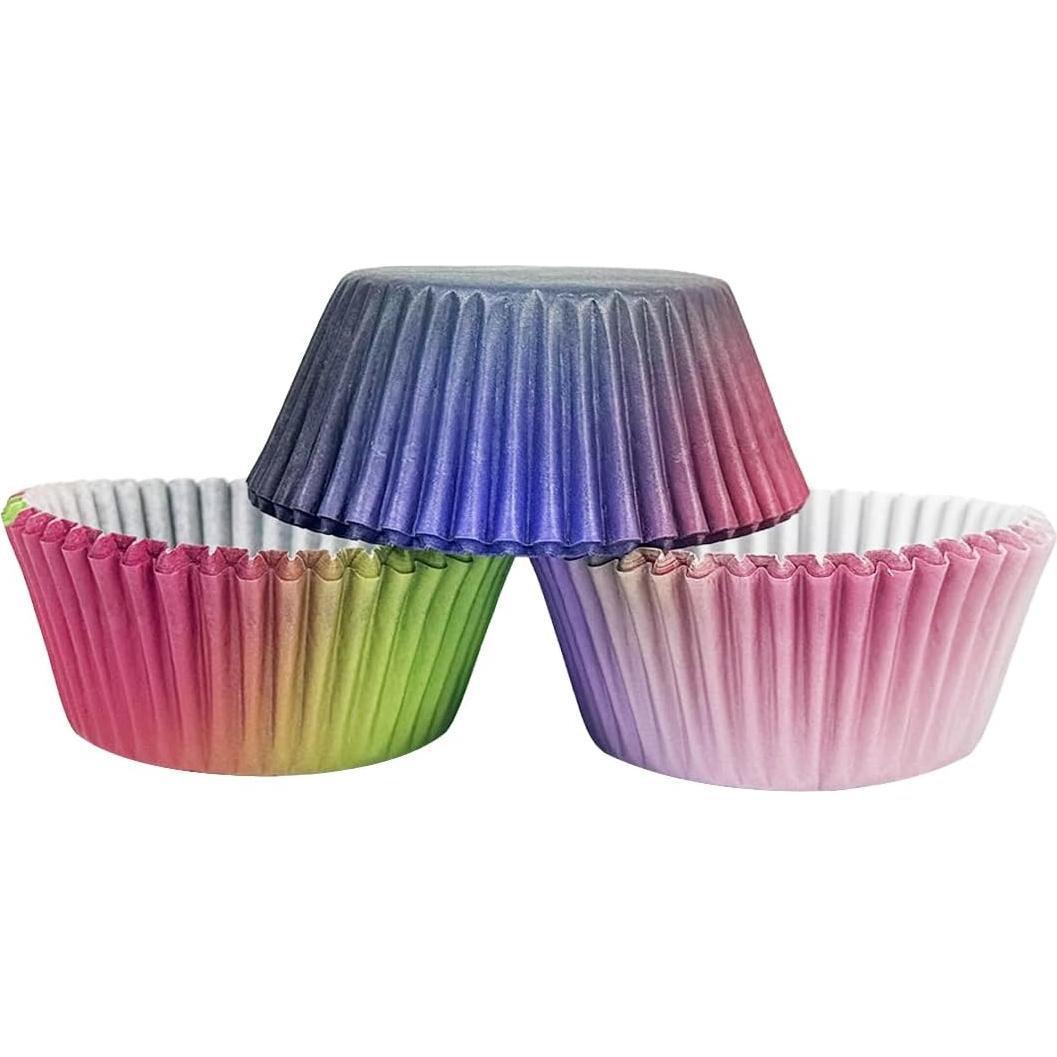 Forros de Cupcake Estándar qiqee 300 Cuentas Negro Rosa