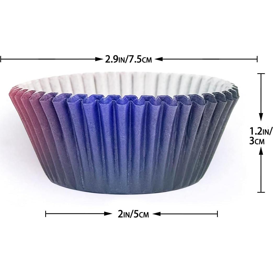 Forros de Cupcake Estándar qiqee 300 Cuentas Negro Rosa