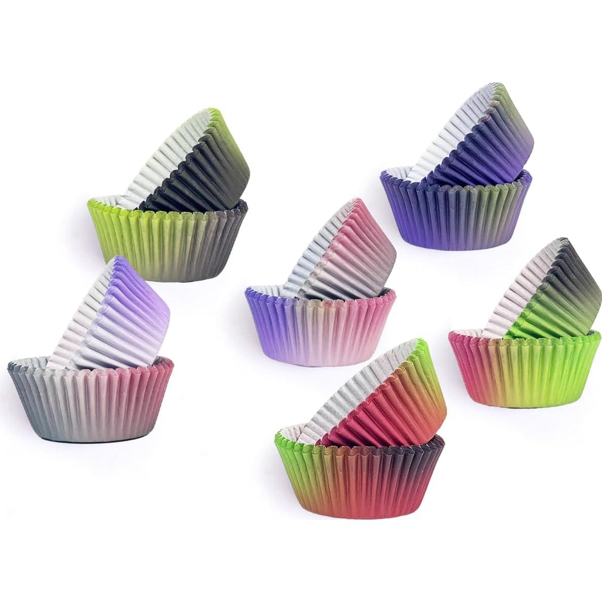 Forros de Cupcake Estándar qiqee 300 Cuentas Negro Rosa