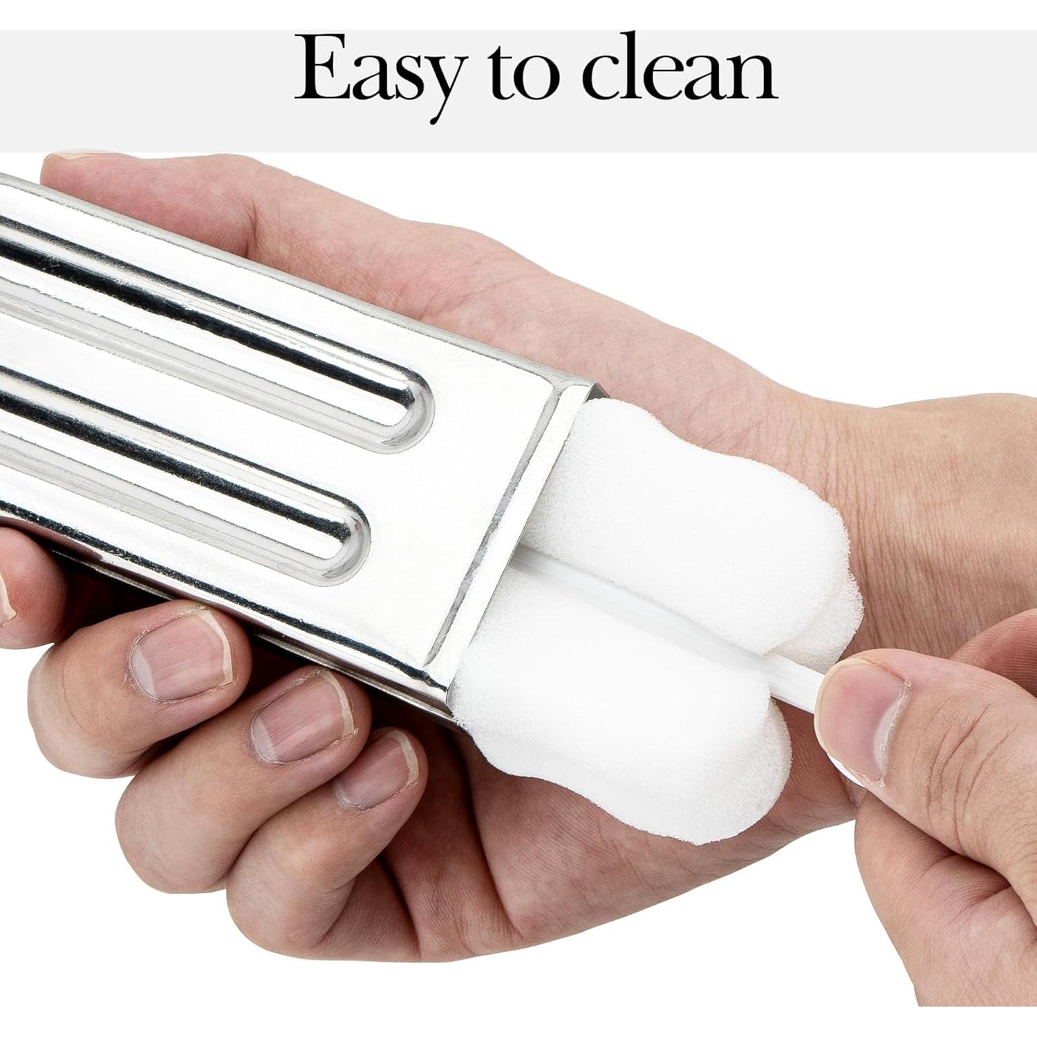 Paquete de 12 Moldes de Paletas de Acero Inoxidable TOCCOOL