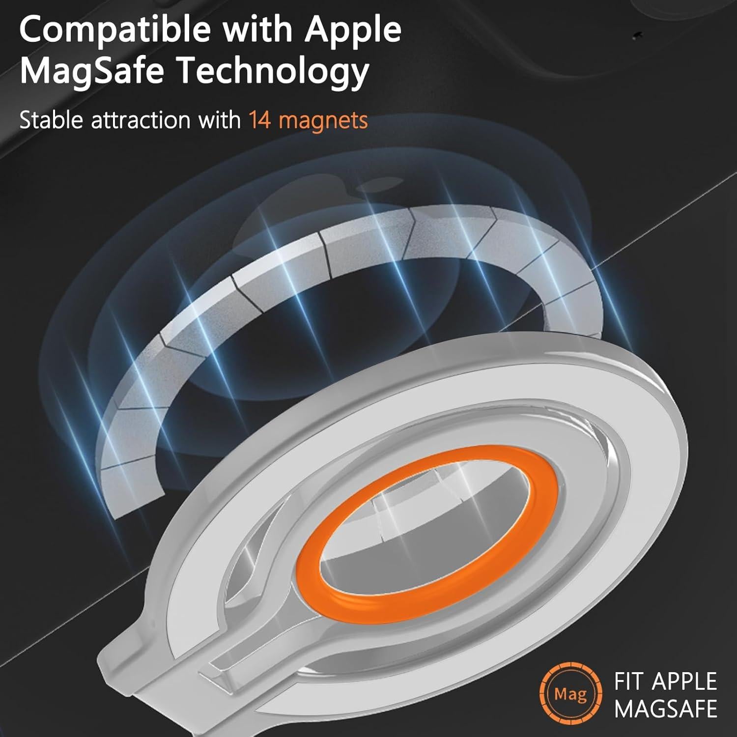 Anillo de agarre MagSafe Ephoou para iPhone 16/15/14/13/12