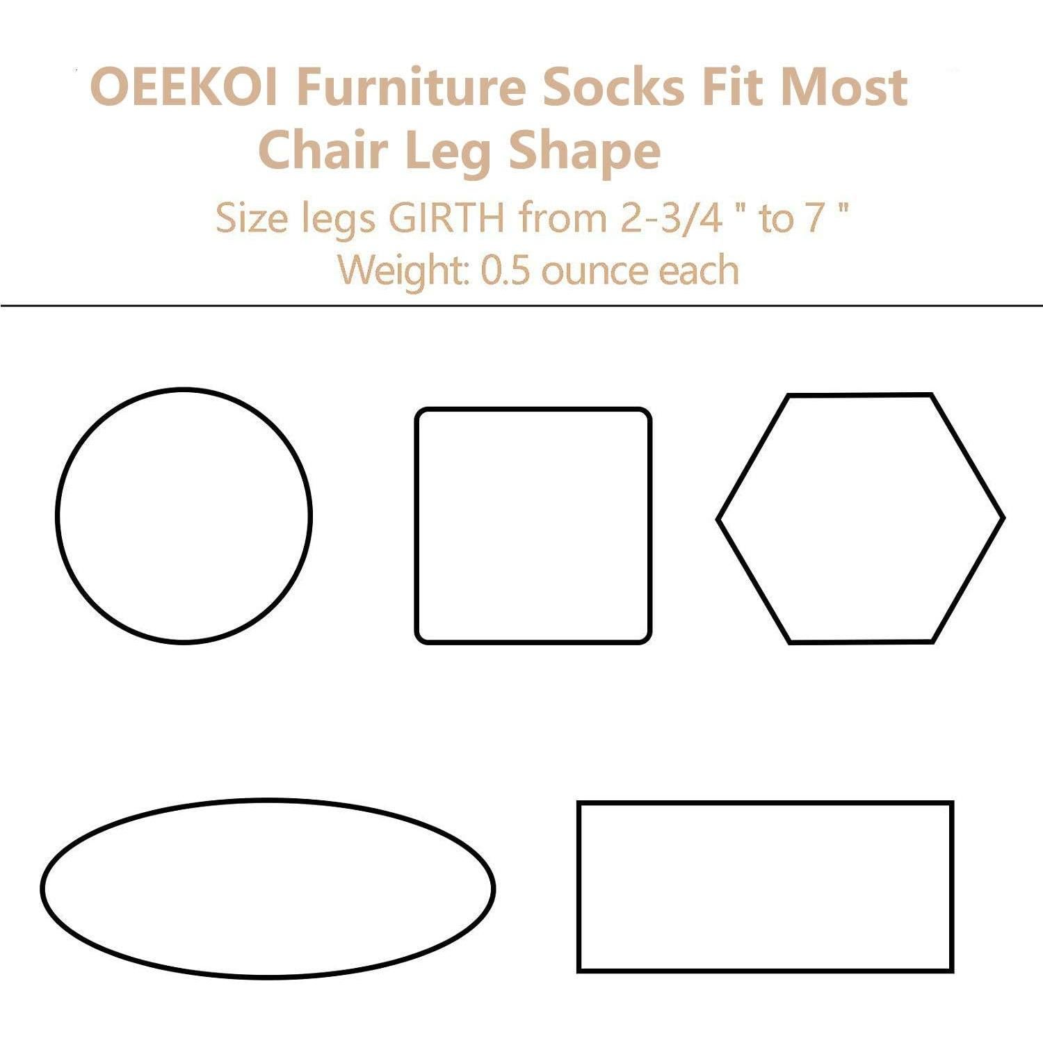 32 Protectores de Patas de Silla OEEKOI - Calcetines Antideslizantes