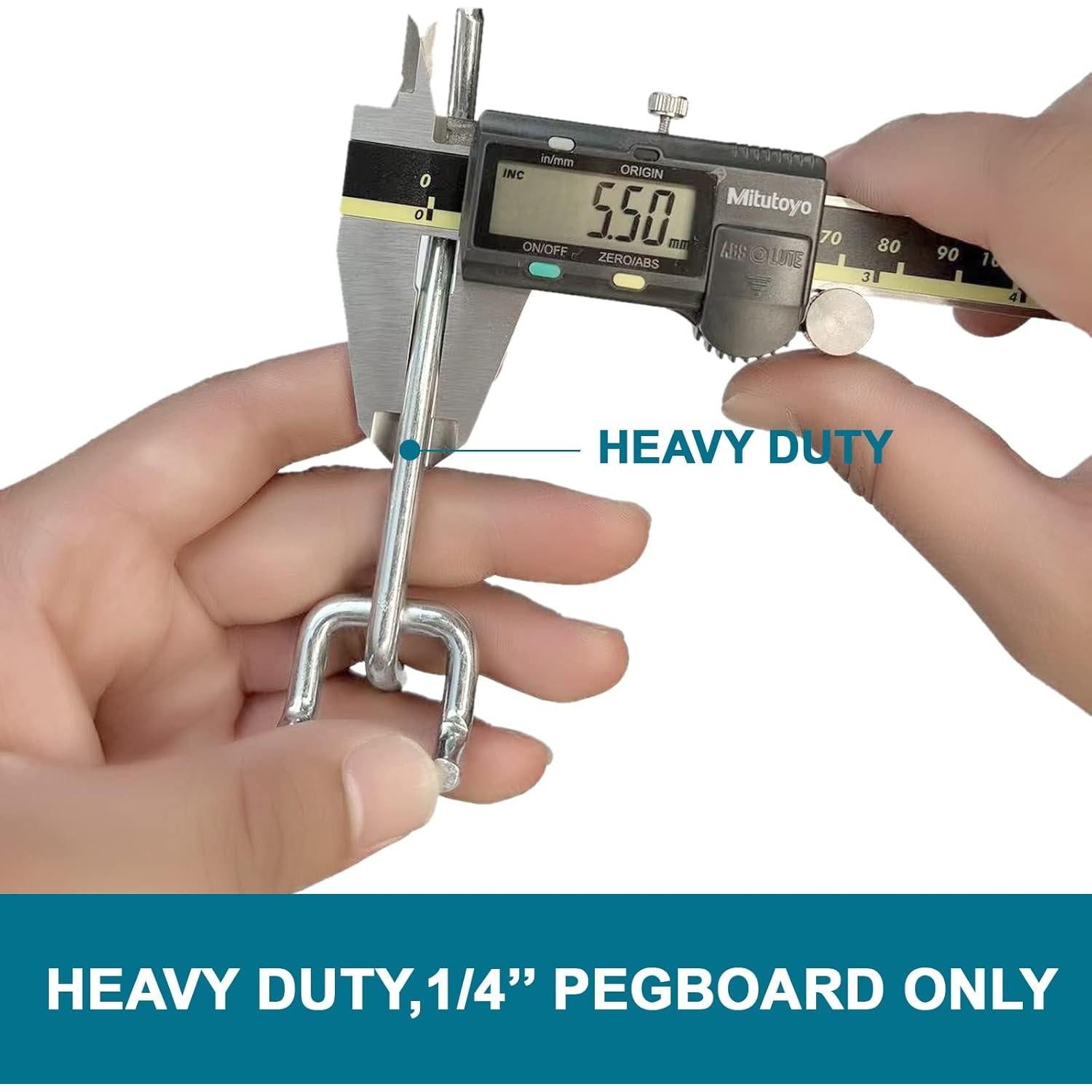 Kit de Accesorios para Tablero de Clavos Daanxw 1/4" Extra Grueso