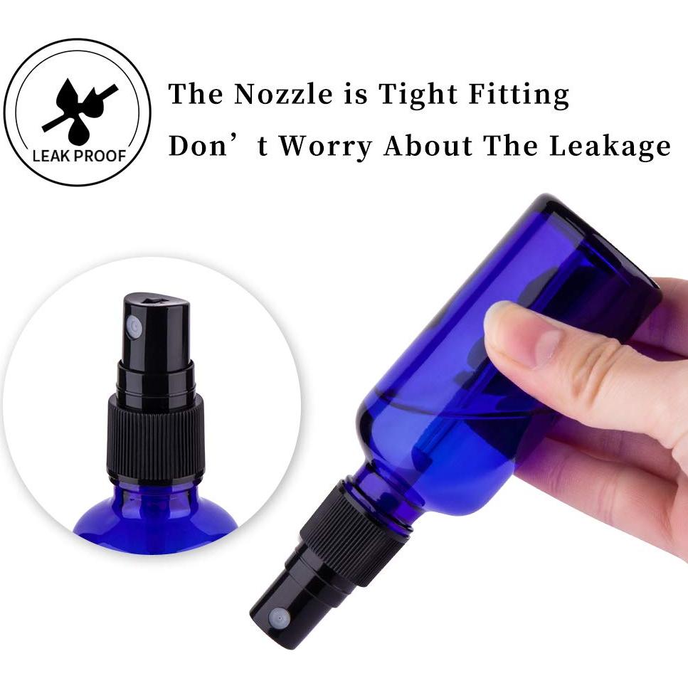 Botellas de Spray 60ml Hydior 3 Pack Vidrio Azul Reutilizables