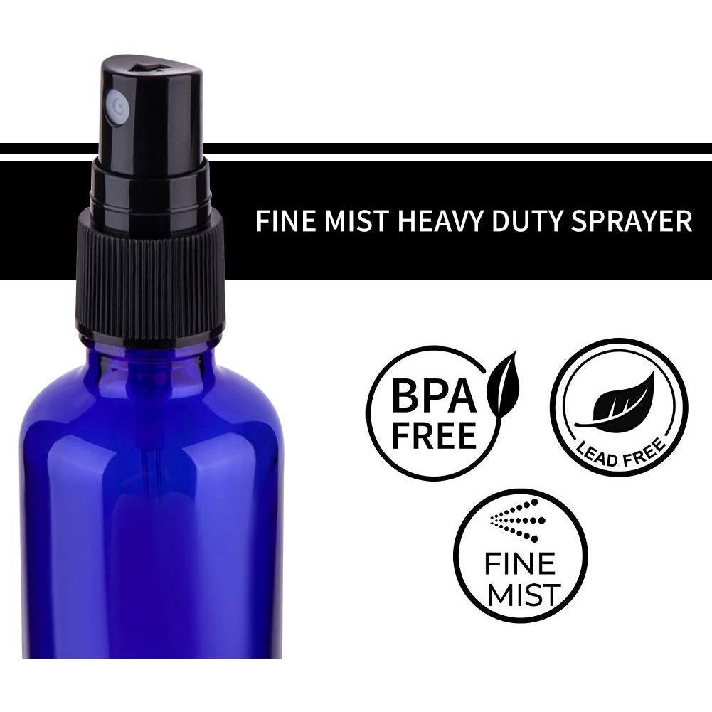 Botellas de Spray 60ml Hydior 3 Pack Vidrio Azul Reutilizables